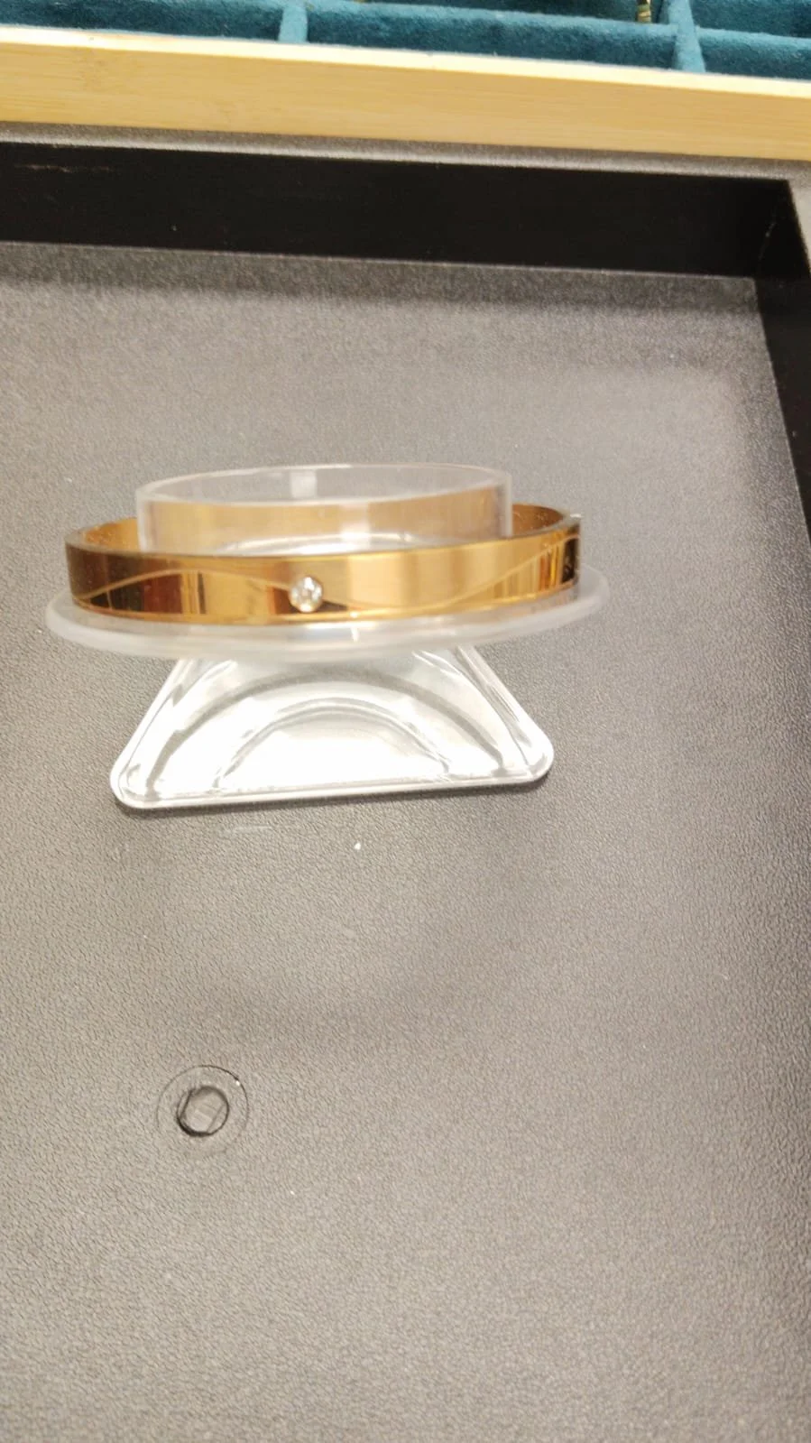 Elegance Gold Plated Gemstone Bracelet (Adult Size)