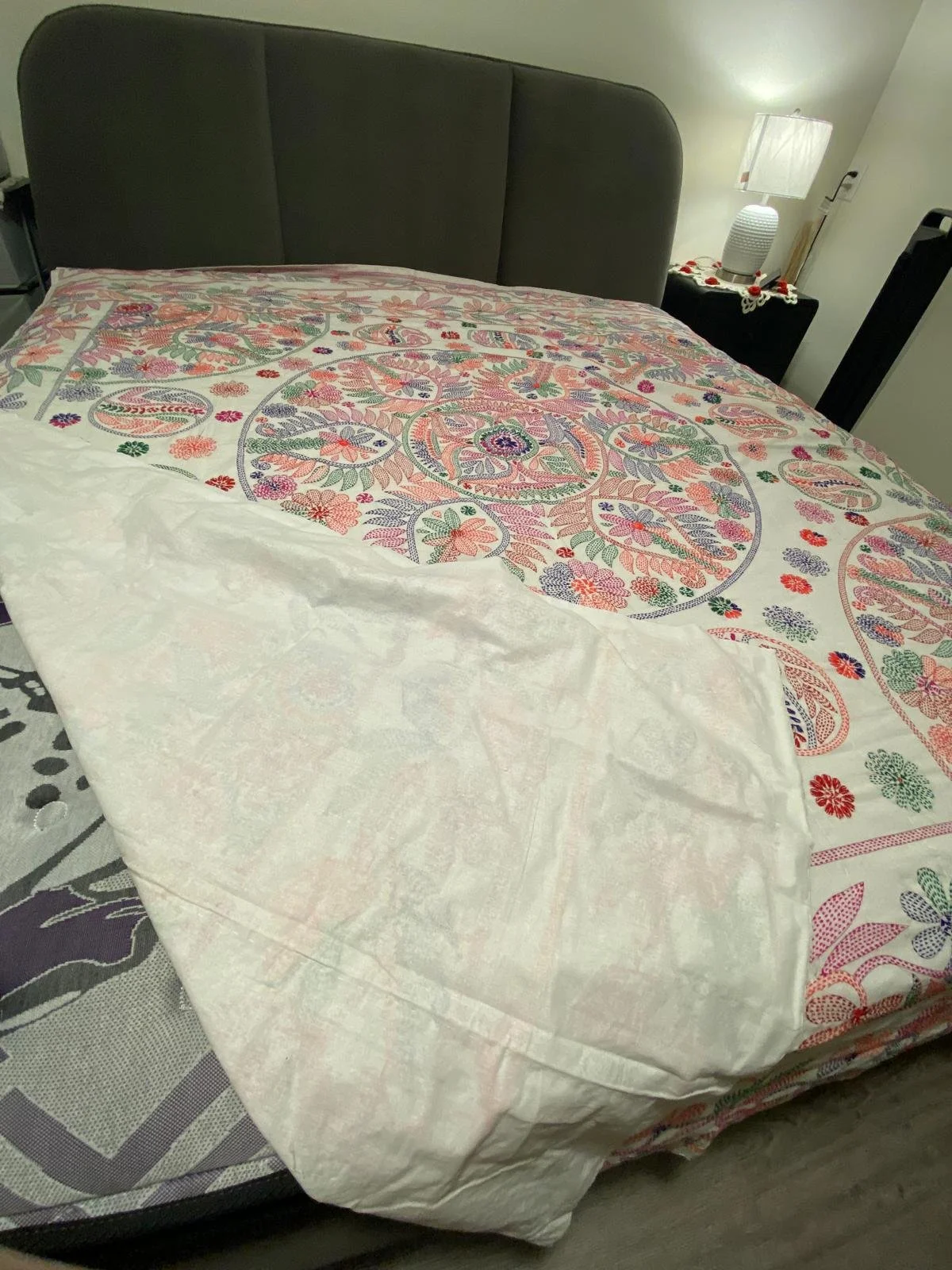 Artisan Hand-Stitched Nakshi Katha Quilt