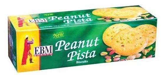 EBM Peanut Pista Cookies (112g)