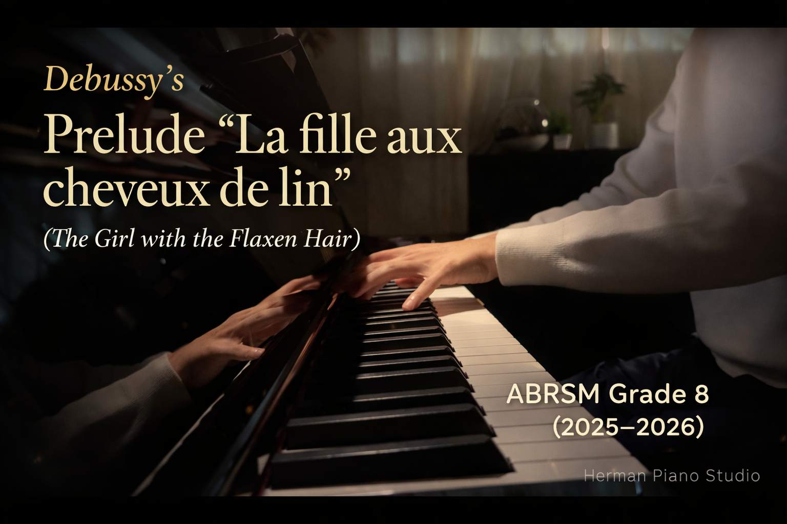 Debussy – “La fille aux cheveux de lin” (ABRSM Grade 8 B1 Piano 2025–2026)