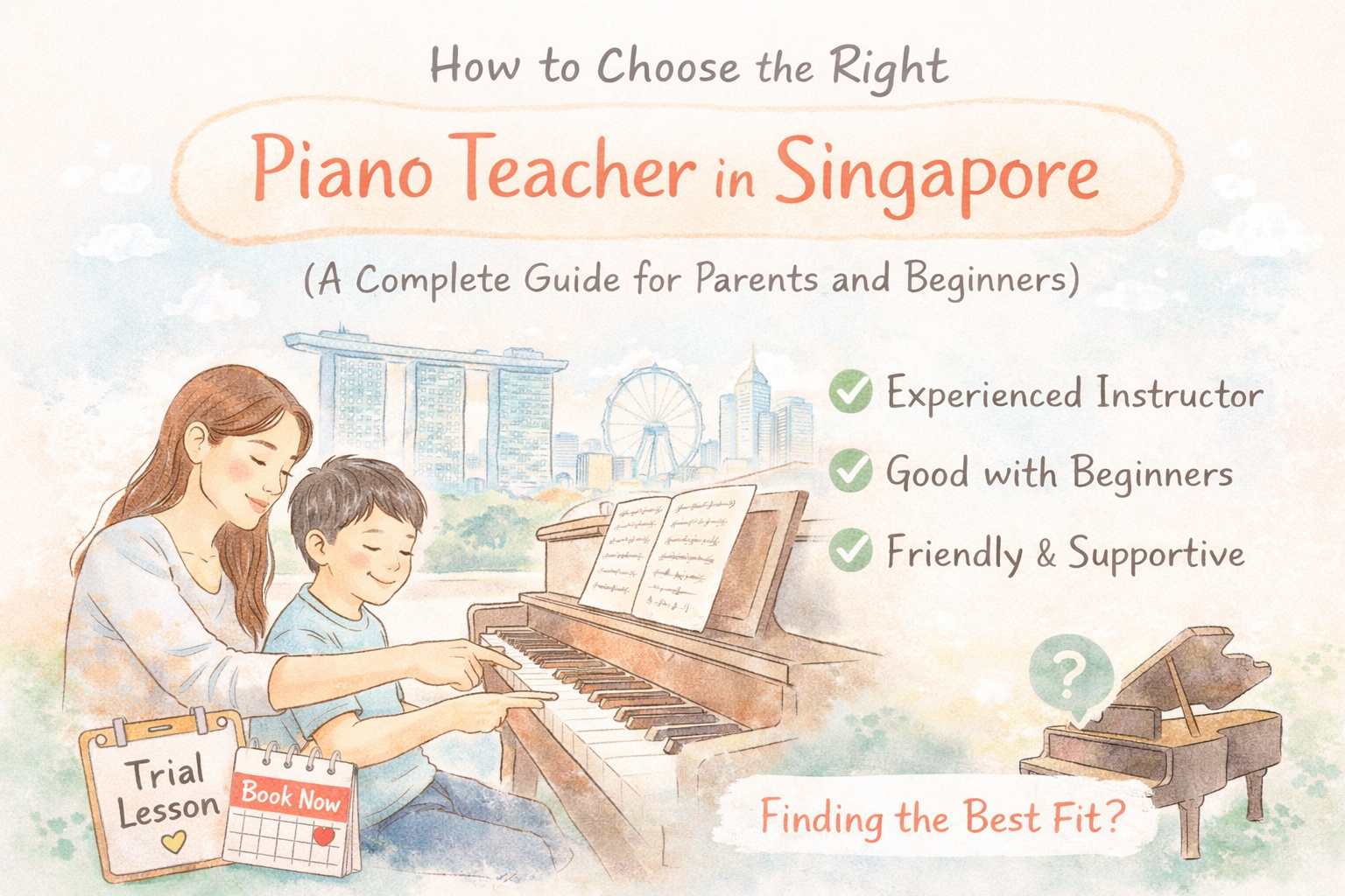 How to Choose the Right Piano Teacher in Singapore (A Complete Guide for Parents and Beginners)