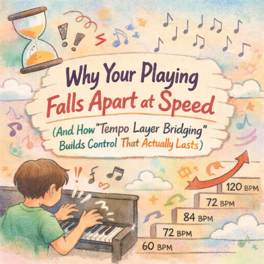 Why Your Playing Falls Apart at Speed (And How “Tempo Layer Bridging” Builds Control That Actually Lasts)