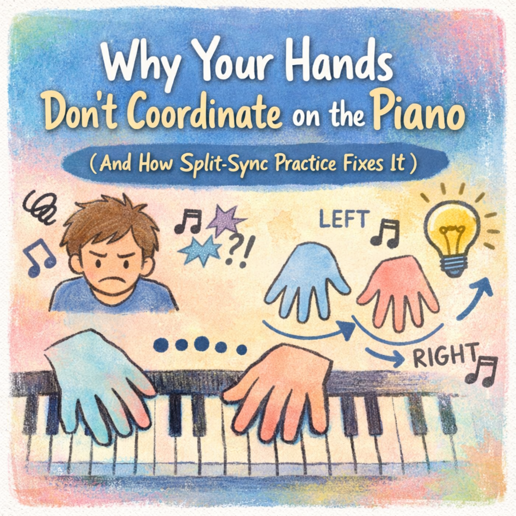 Why Your Hands Don’t Coordinate on the Piano (And How “Split-Sync Practice” Fixes It)