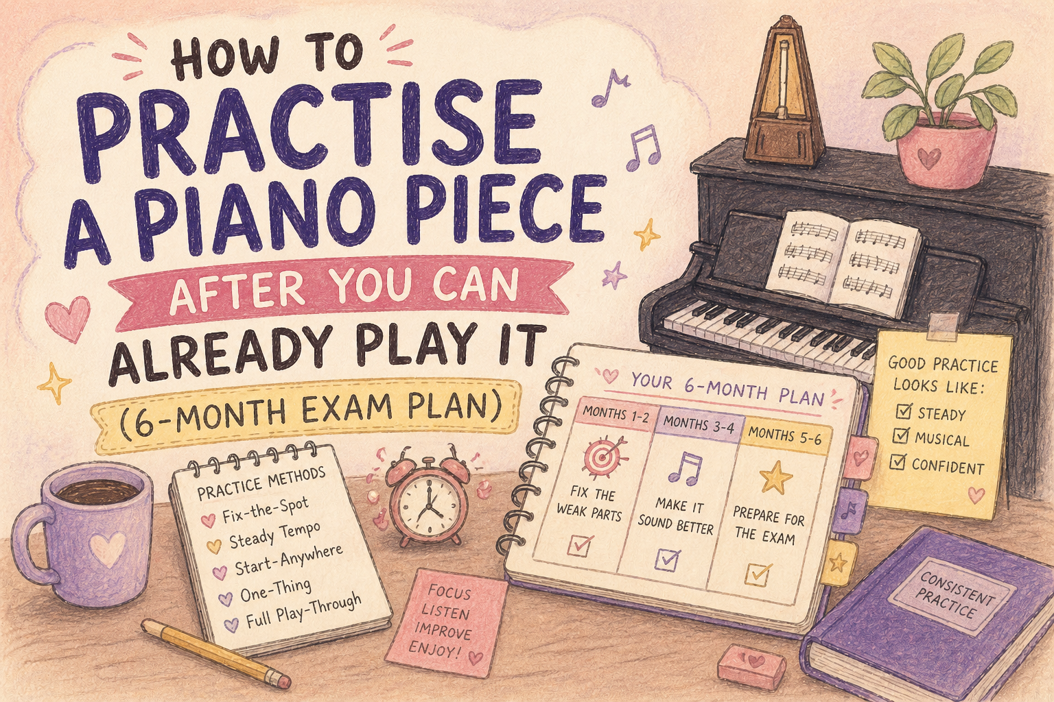 what to do after learning a piano piece
