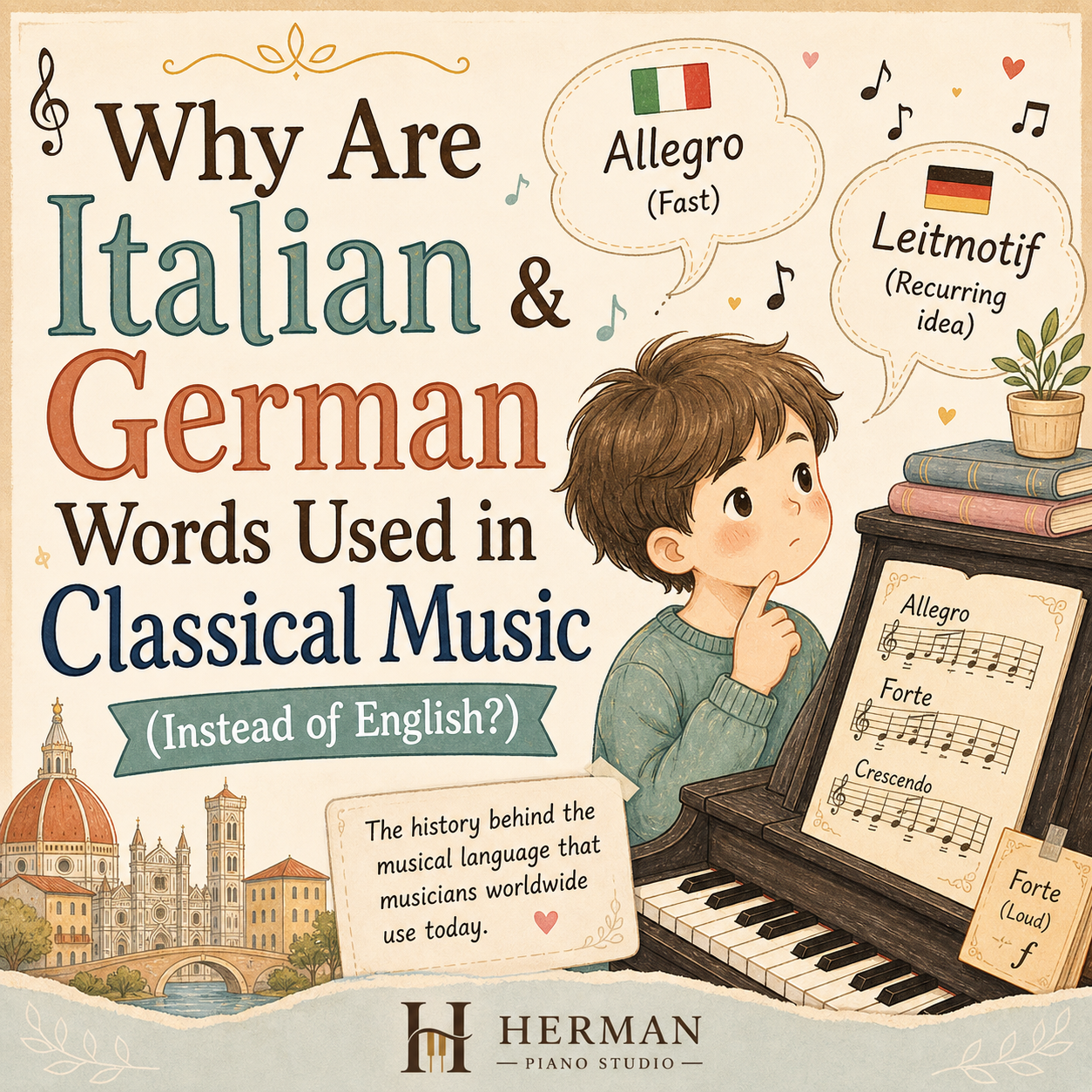 Why Are Italian and German Words Used in Classical Music (Instead of English)?