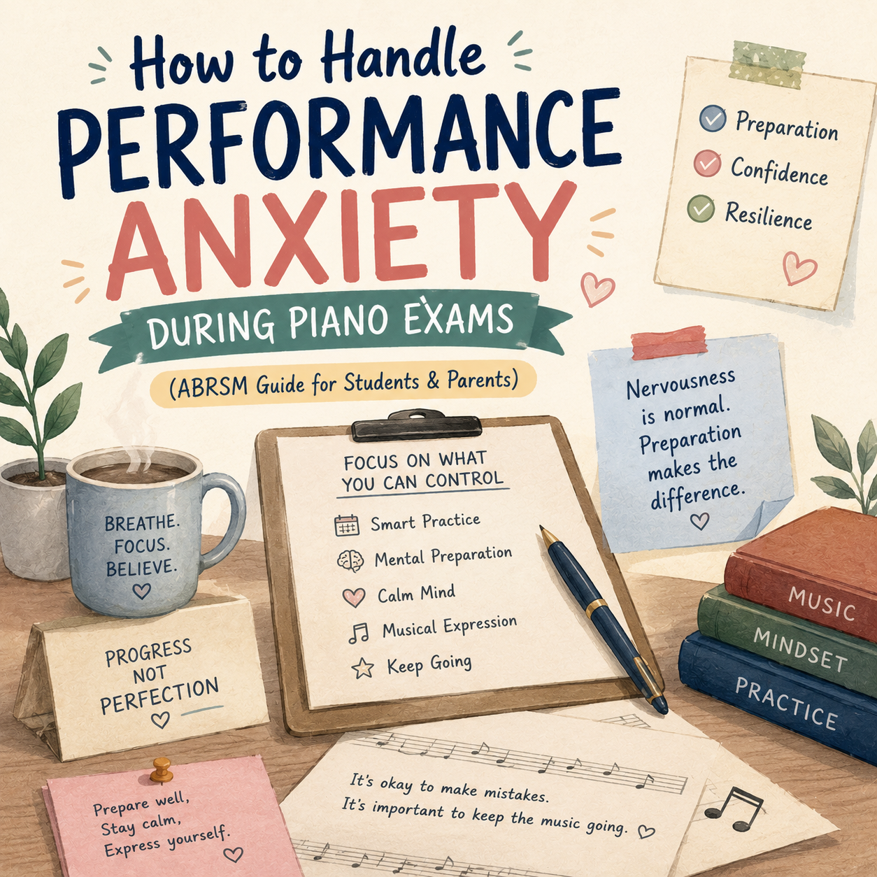 How to Handle Performance Anxiety During Piano Exams (ABRSM Guide for Students and Parents)