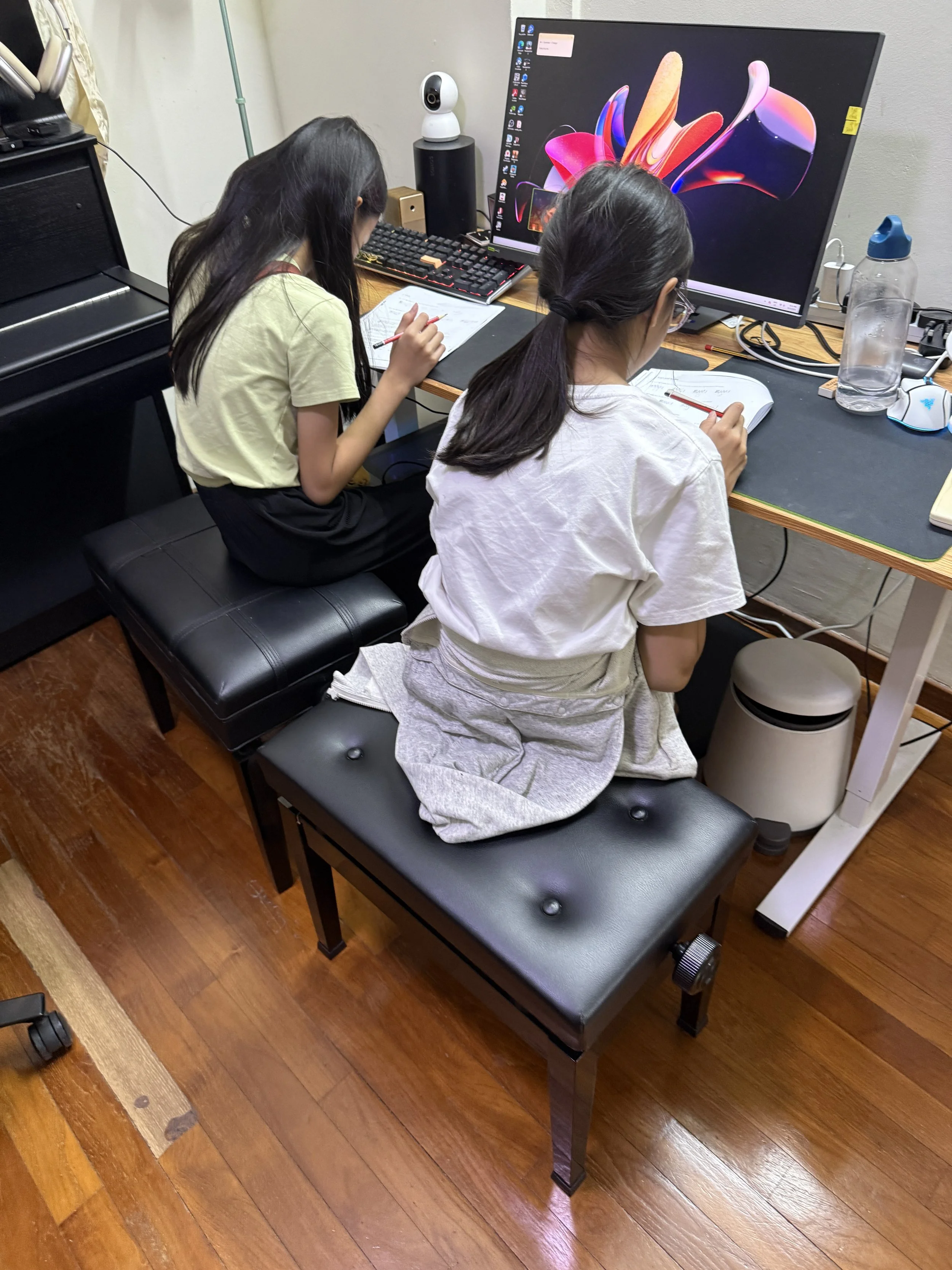 Siblings Piano Class
