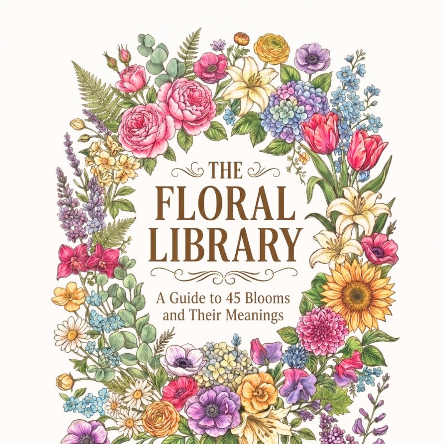 The Floral Library: A Guide to 45 Blooms and Their Meanings