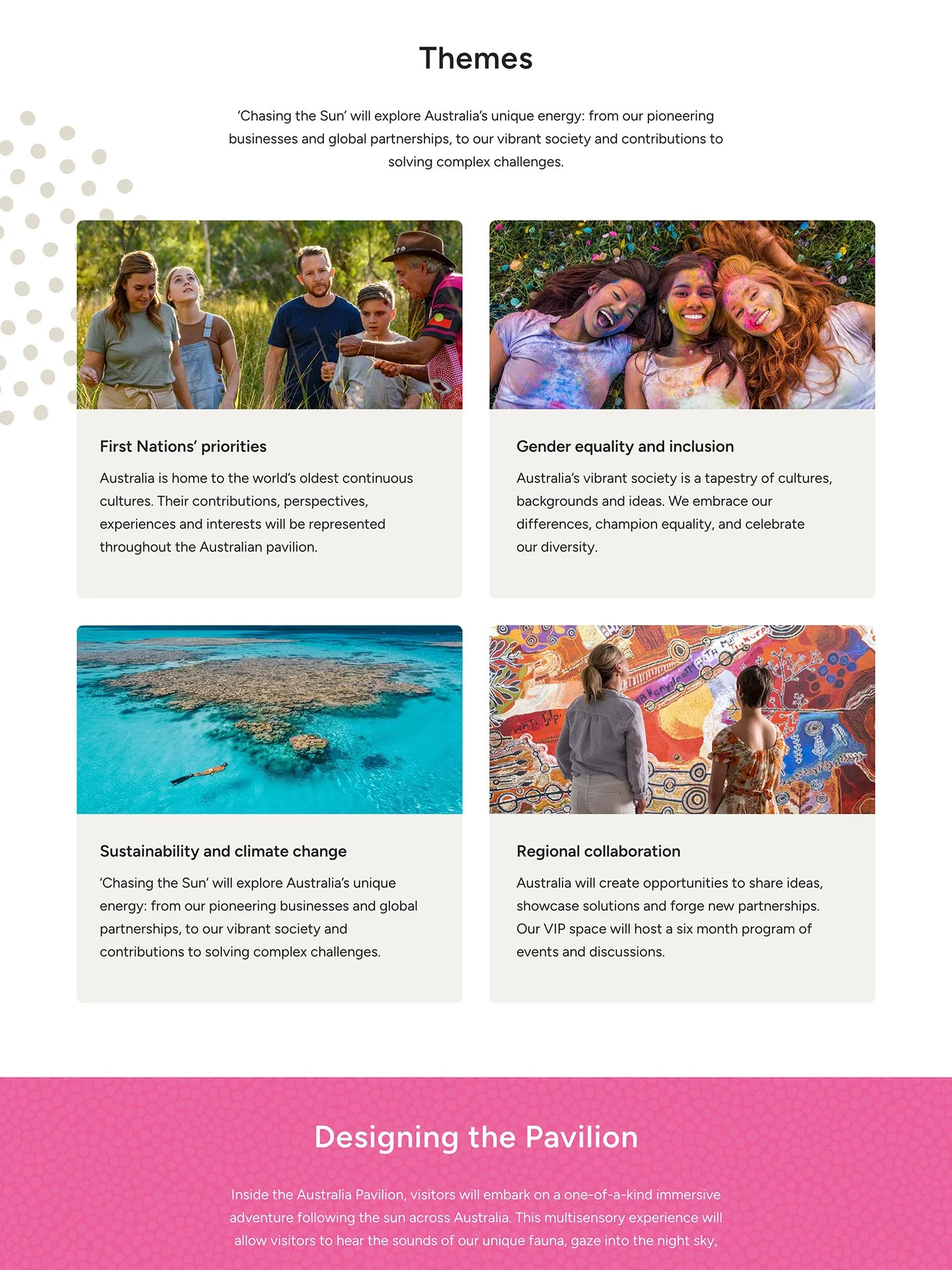 Australia at World Expo website