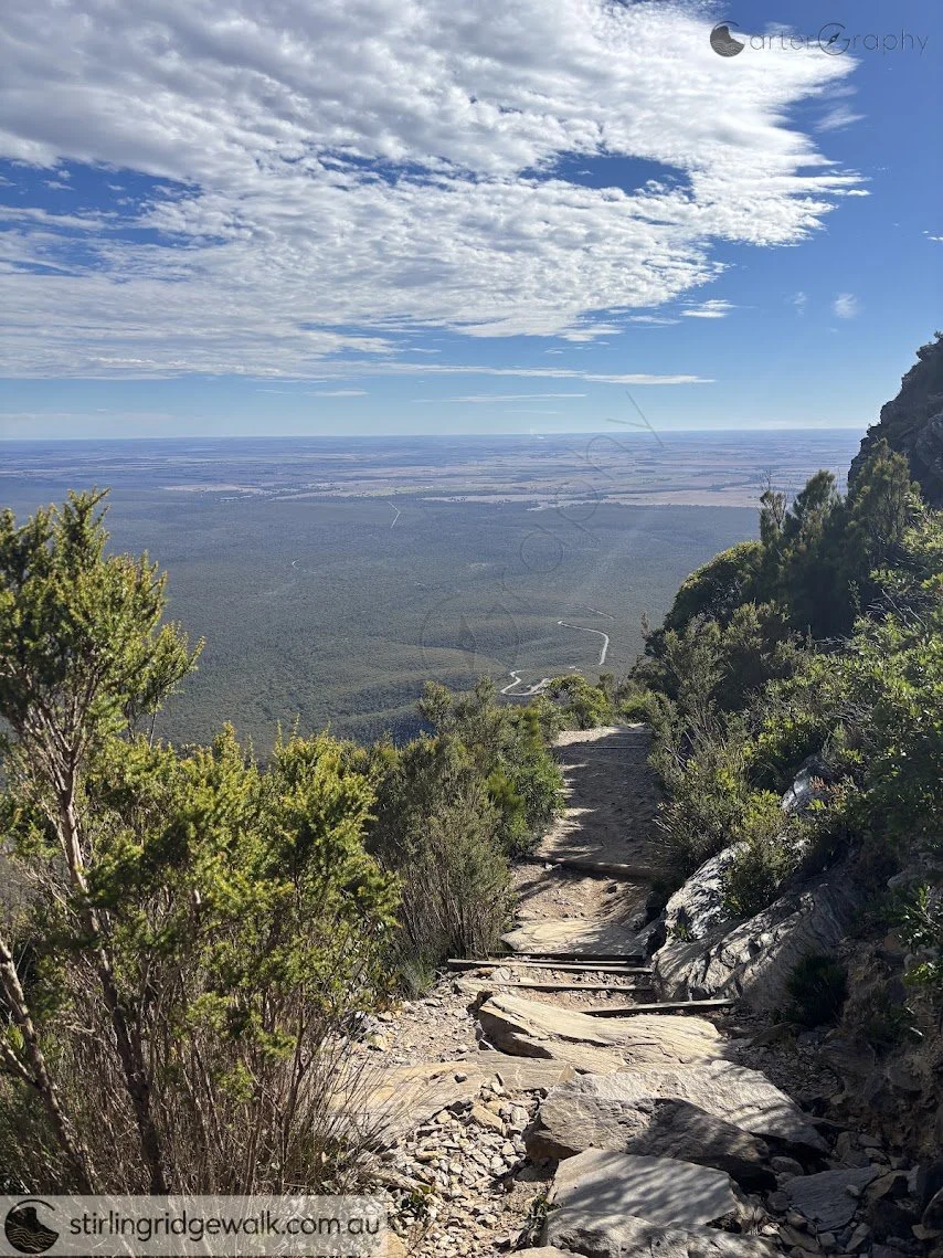 Looking NNW to Bluff Knoll carpark