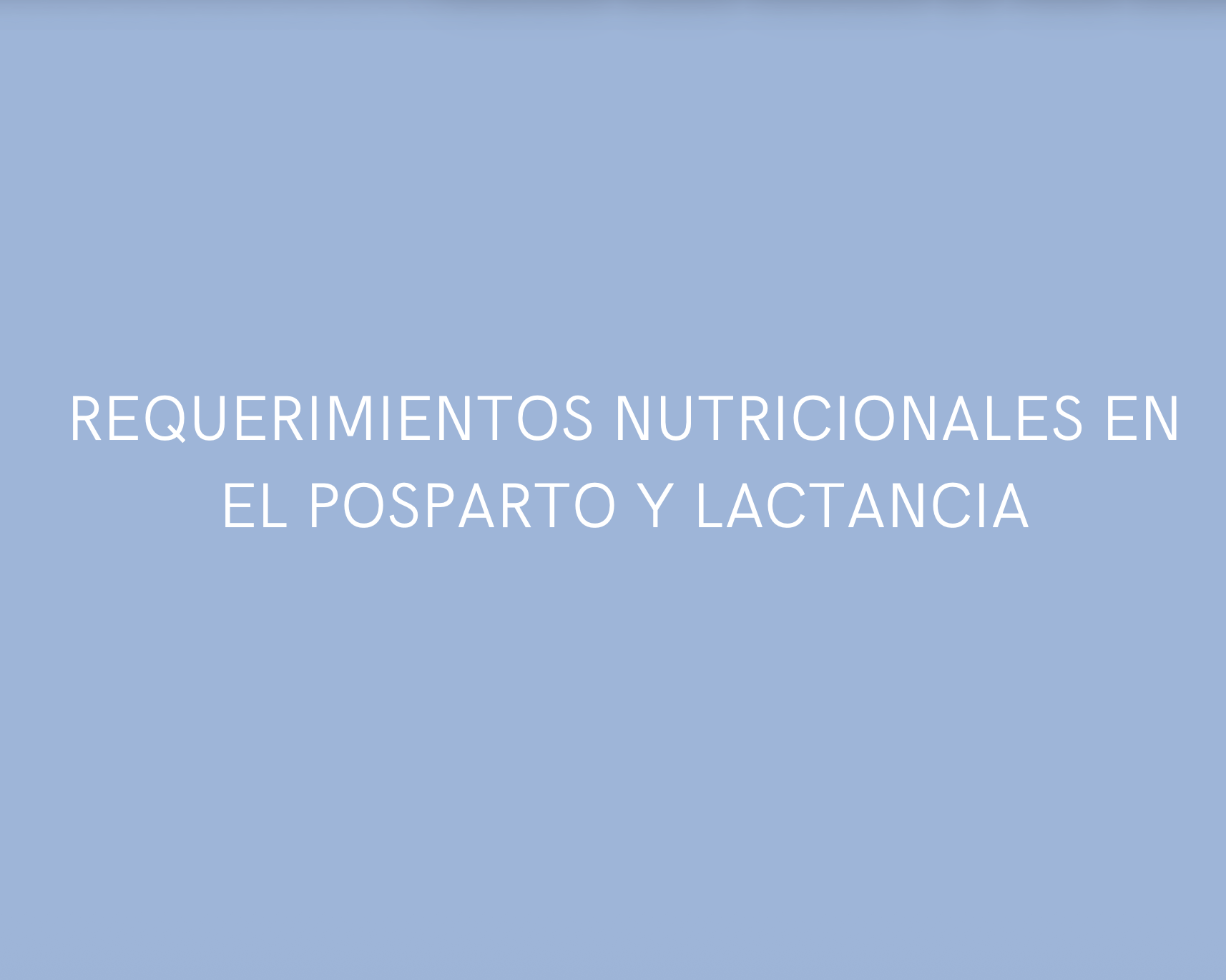 dieta posparto y lactancia plan nutricional