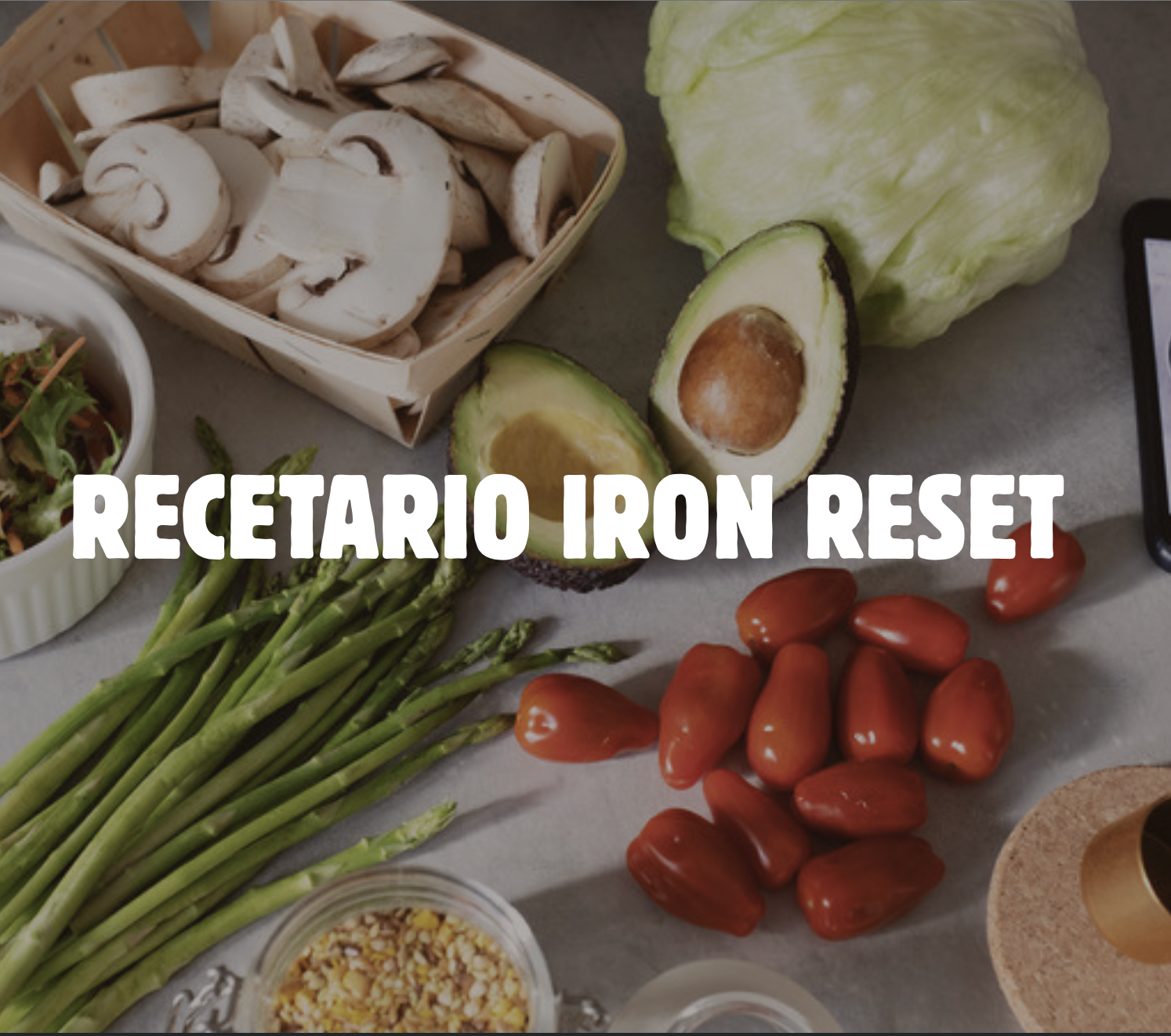 IRON RESET de Jenny Vargas, guía práctica de 104 páginas sobre hierro y ferritina