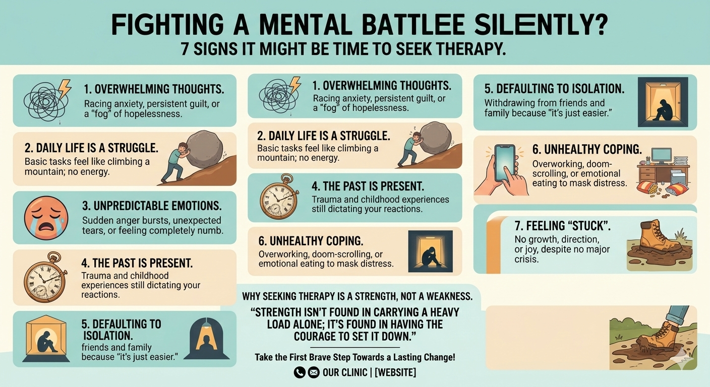 Fighting a Mental Battle Silently? 7 Signs It Might Be Time to Seek Therapy