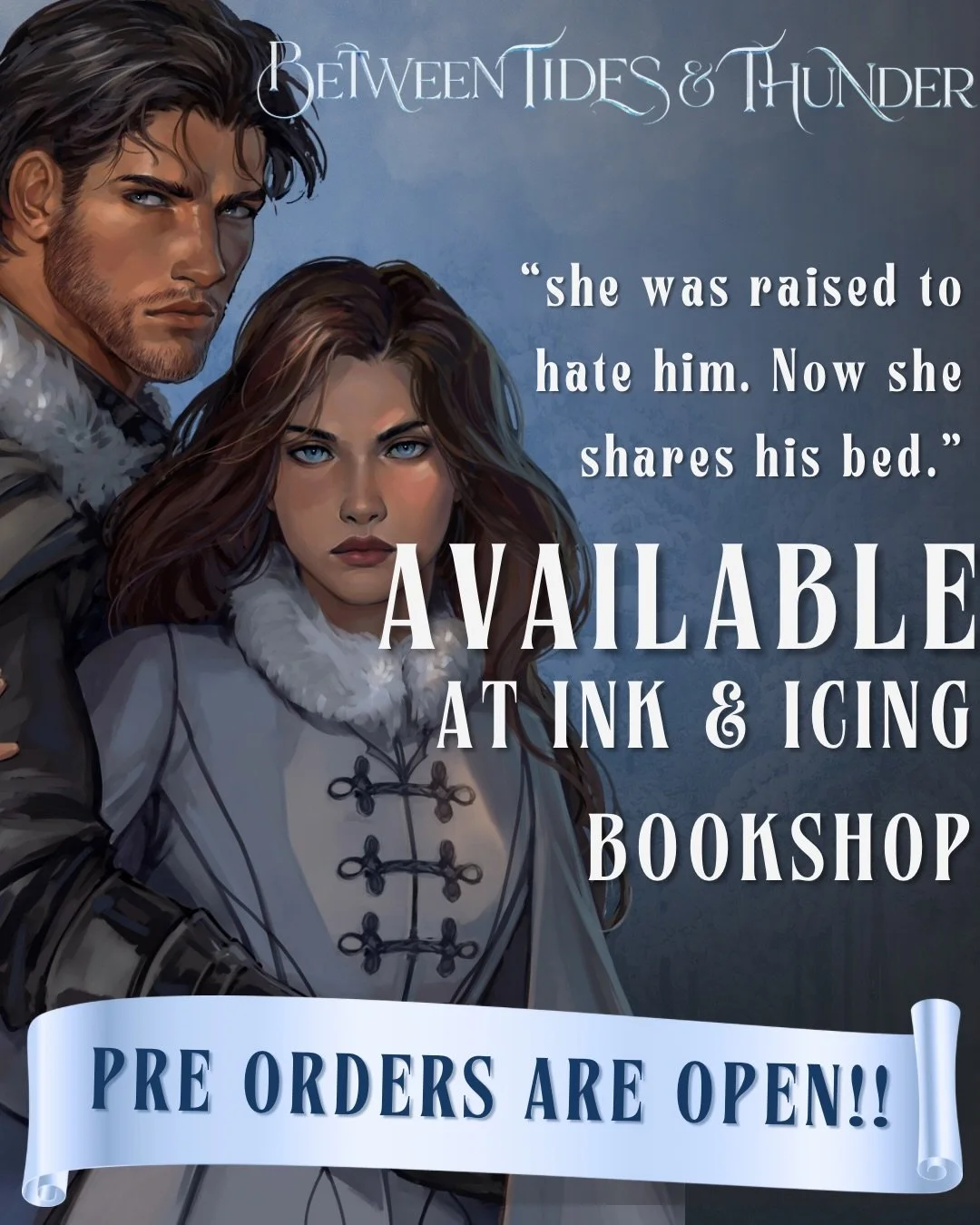 ✨PRE-ORDERS AVAILABLE For Between Tides &amp; Thunder✨

Princess Mayah of Tundrayn isn&rsquo;t allowed to want. Not freedom. Not love. Not even her own future. Instead, she&rsquo;s spent her life healing others&rsquo; pain and swallowing her own. But