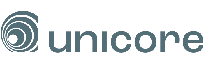 Unicore logo with stylized concentric circles to the left of the text