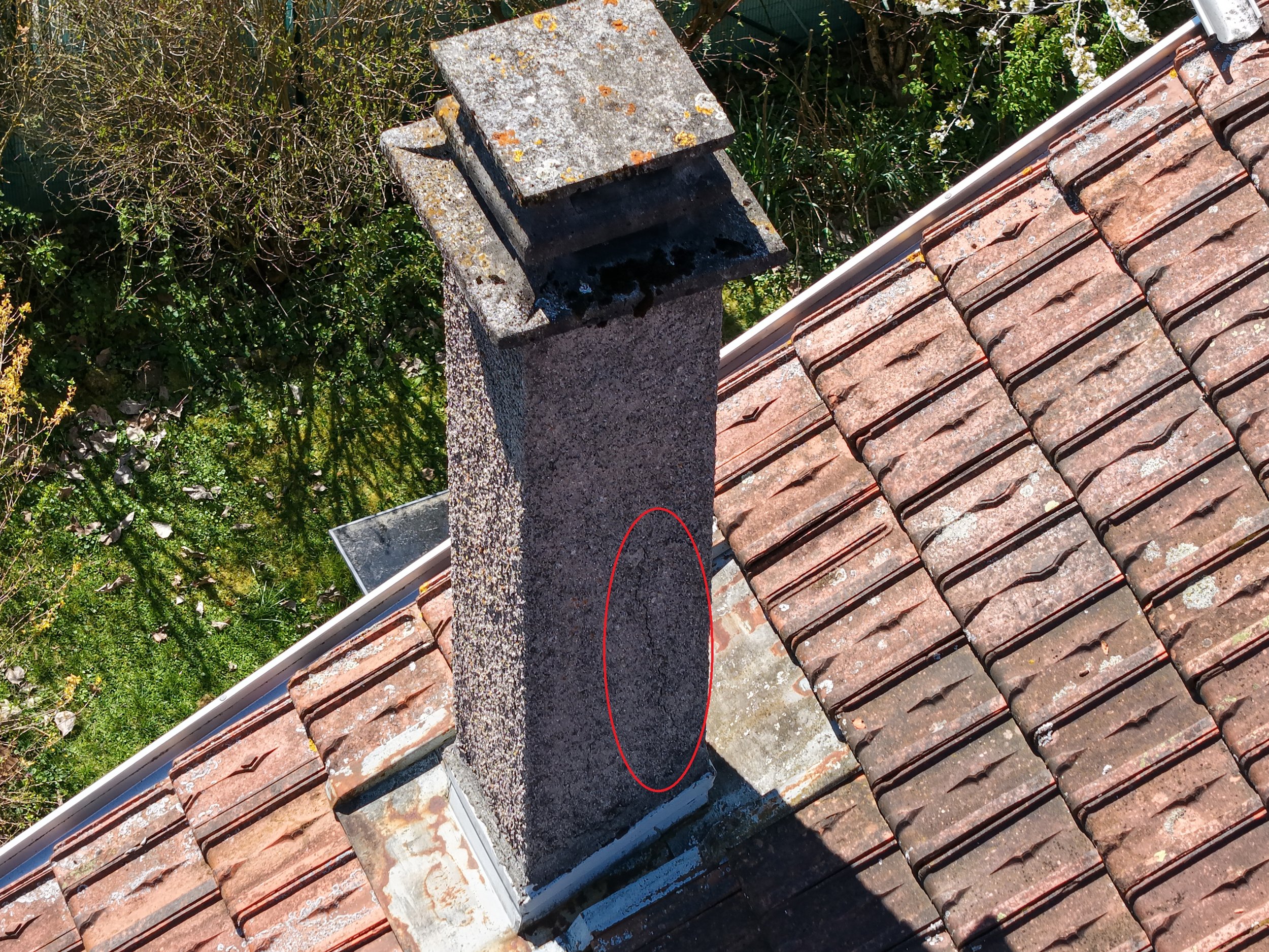 Une cheminée en brique inspectée par Drones à Viuz-en-Sallaz