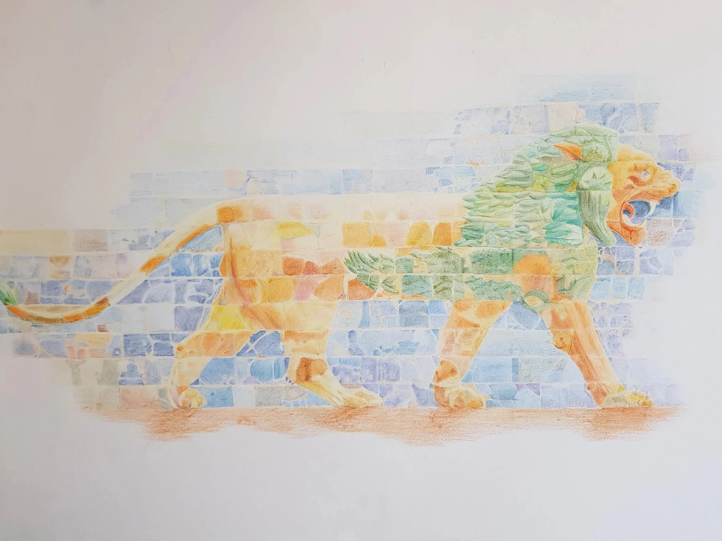 2019+Ishtar+lion+pencil+70x100cm.jpg