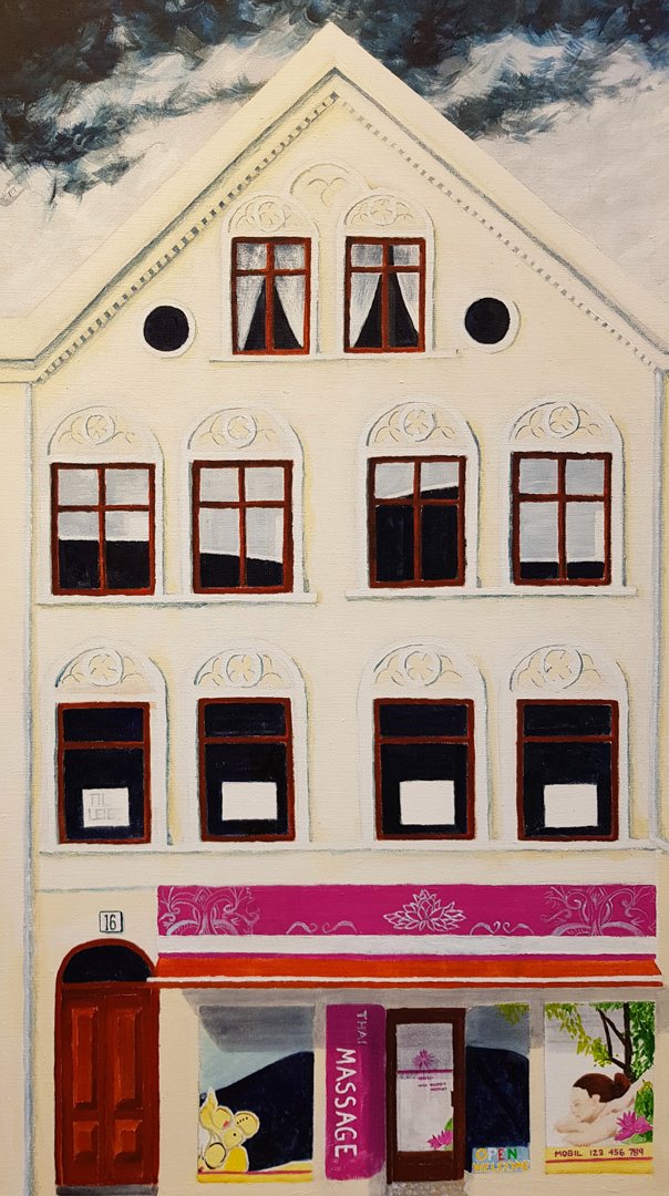 My Home Town, akryl, 180 x 60 cm, 2019