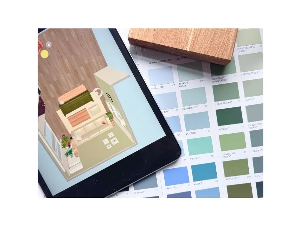 Online Farbberatung- und-Online-Einrichtungsberatung mit Farbkarten von Farrow and Ball