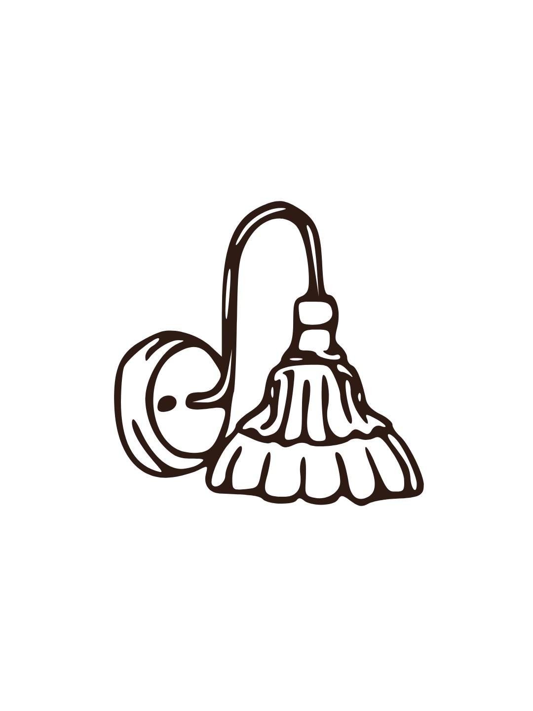 Line drawing of a showerhead.