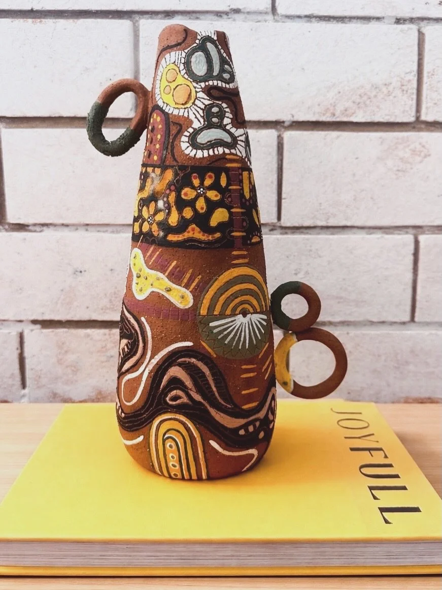 My fine art ceramic that portrays my past year of chaos, heartbreak and trauma in abstract forms, lines and colour

Available on my website 🔗 in bio 

#abstractart #ceramicvessel #heartbreakandhealing #energeticart #subconscioushealing