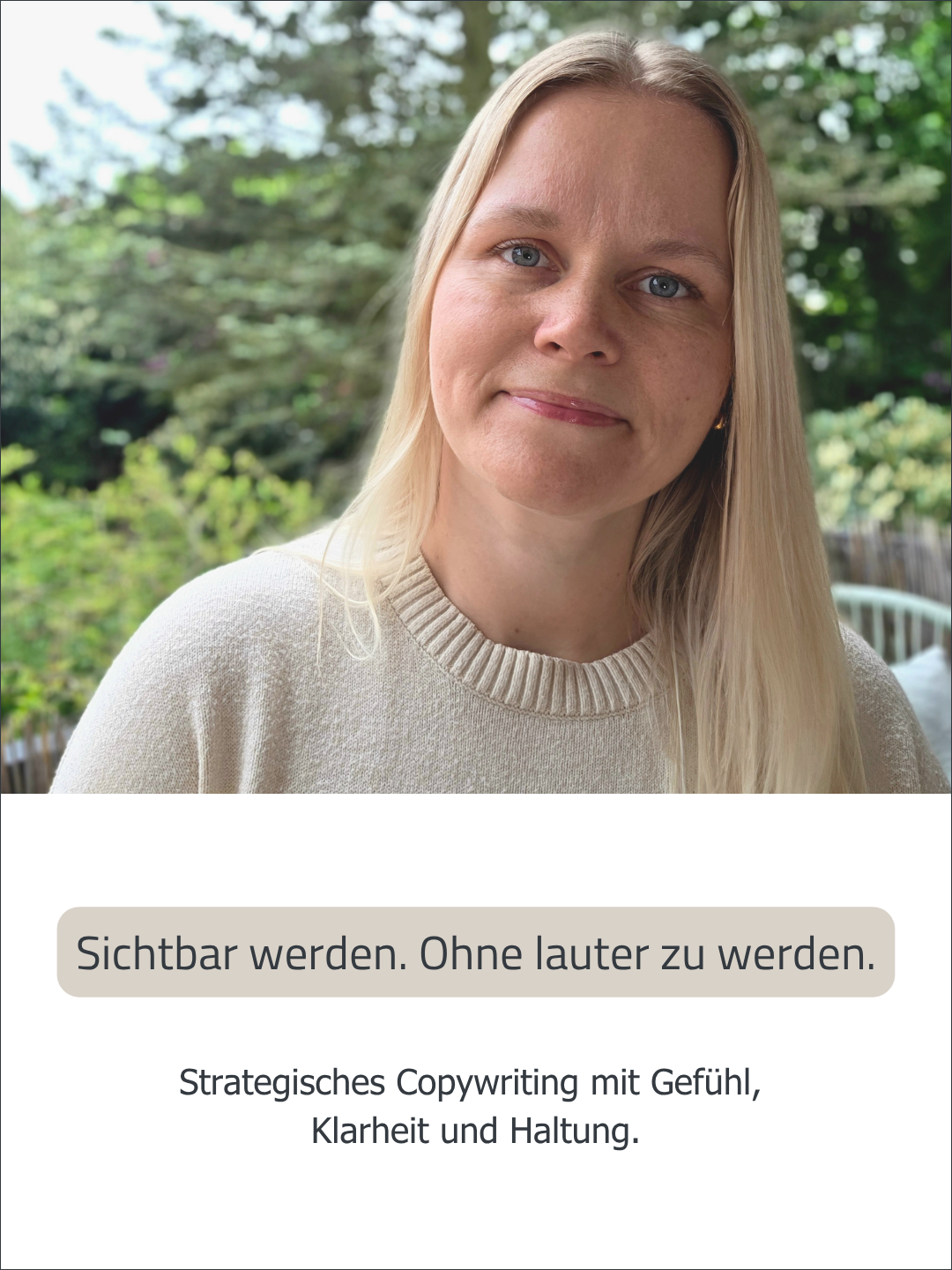 Sichtbar werden. Ohne lauter zu werden. Strategisches Copywriting von Klare Kante.