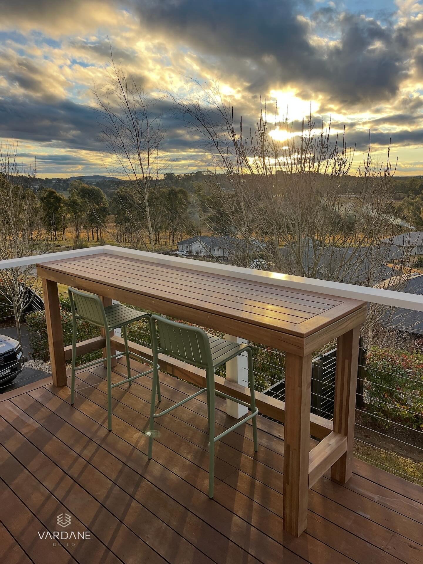 CUSTOM BUILT WOODEN TABLE