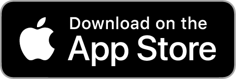 Apple logo with text 'Download on the App Store' on a black background.