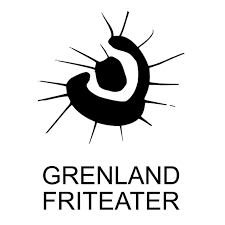 A black and white logo featuring a microorganism and the text 'GRENLAND FRITEATER'.