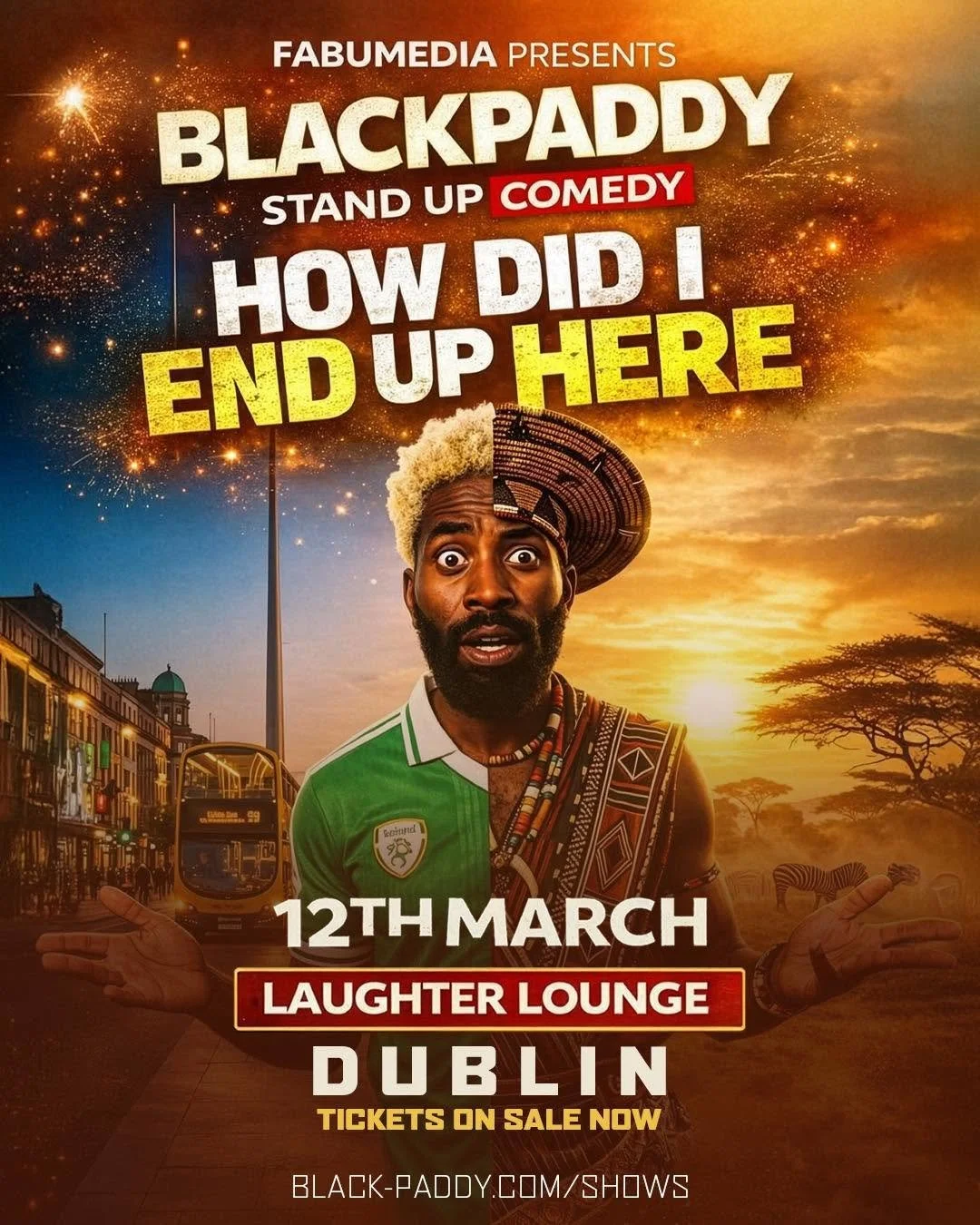 @blackpaddy_official : &ldquo;How Did I End Up Here?&rdquo;
Tickets are LIVE! 🎟️
📅 12th March | 📍 Laughter Lounge
One night only. 

🔗black-paddy.com/shows