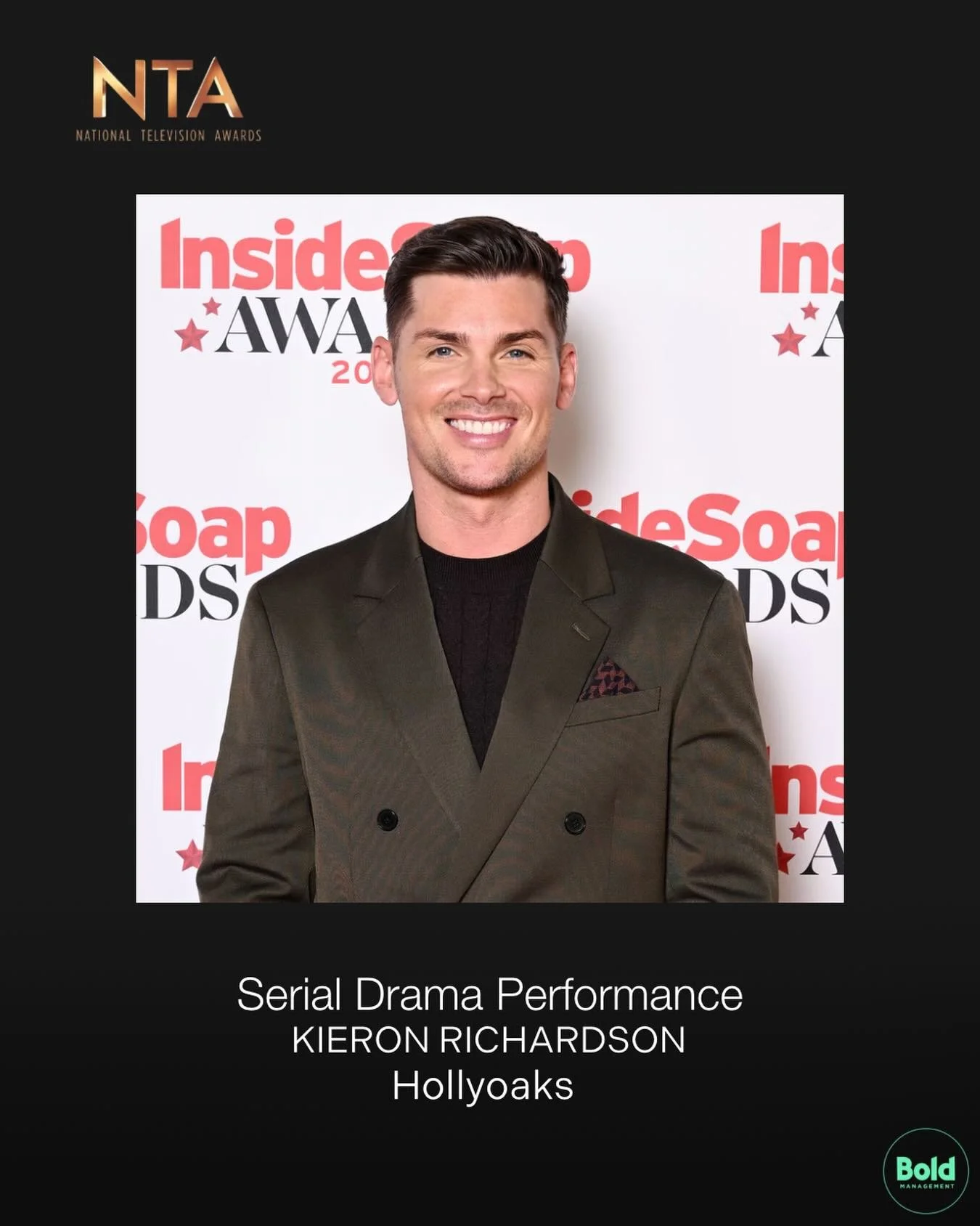 Massive congratulations to @mrkieronrichardson on your longlist nomination for the 2026 @officialntas ✨ 

Link in stories to vote 🗳️