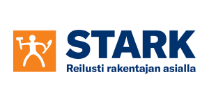 Stark logo with orange icon and blue text