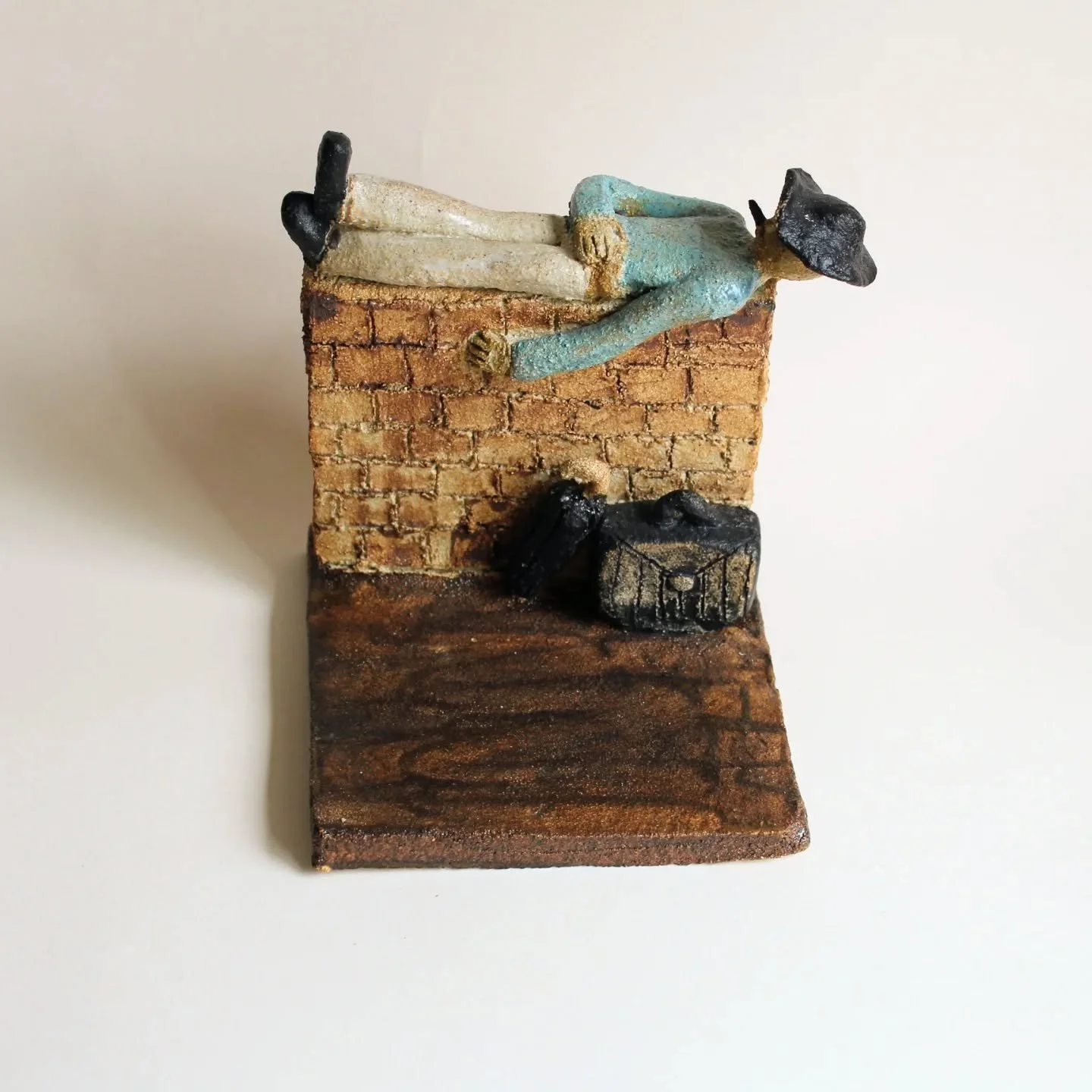 A Little Moment of Self Care

Part of my "How do we care?" series - a tribute to Lowry.

We all need a pause sometimes! 

Stoneware, 2025

Soon on the website.