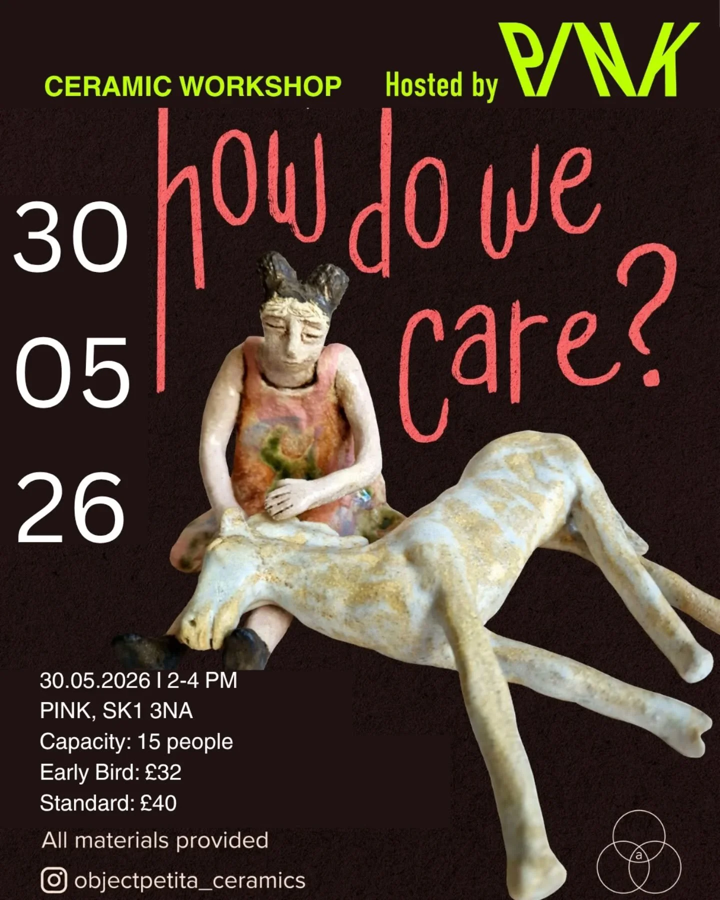 We keep exploring different ways of giving &amp; receiving care through hands-on making! 

Next stop: @pinkmcr_ in Stockport!

This clay workshop is for anyone curious about emotional expression, embodiment, and the act of caring; for oneself, for ot