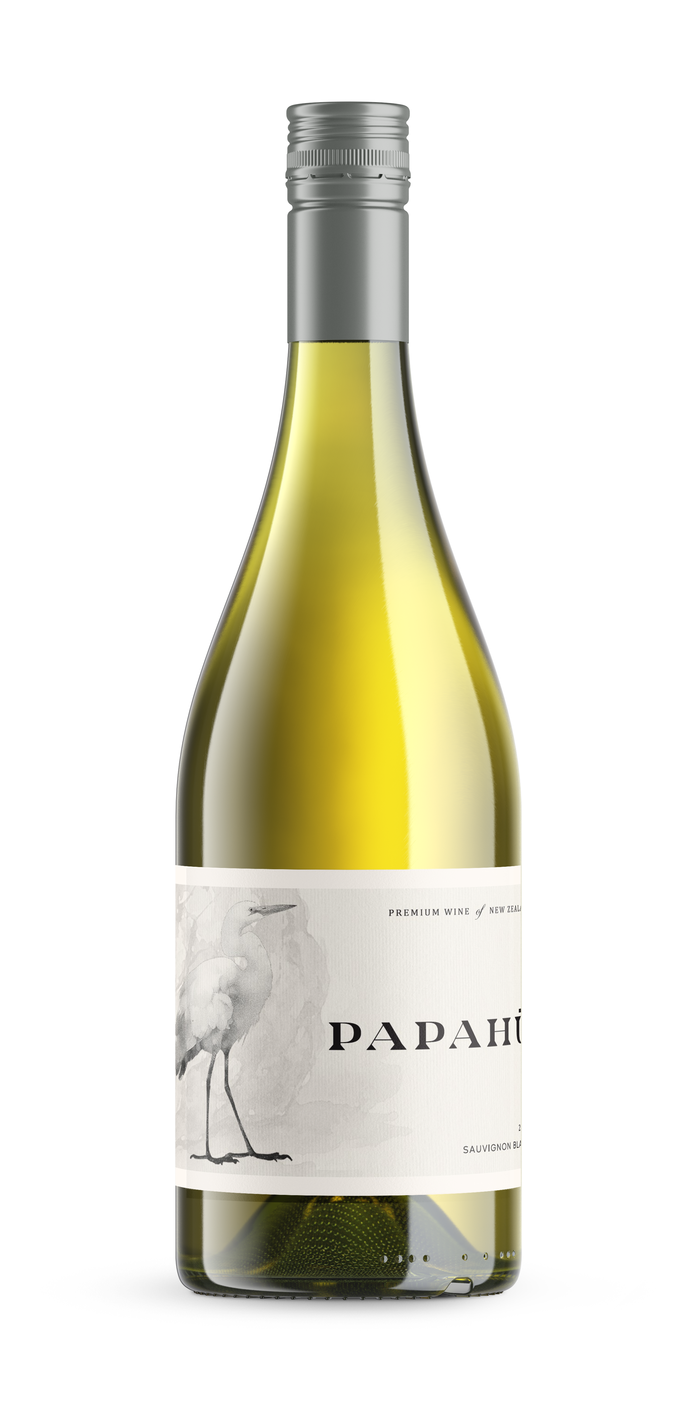 Papahu white wine bottle.