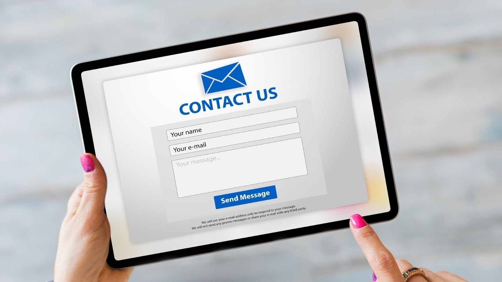 Easy contact process encouraging website enquiries