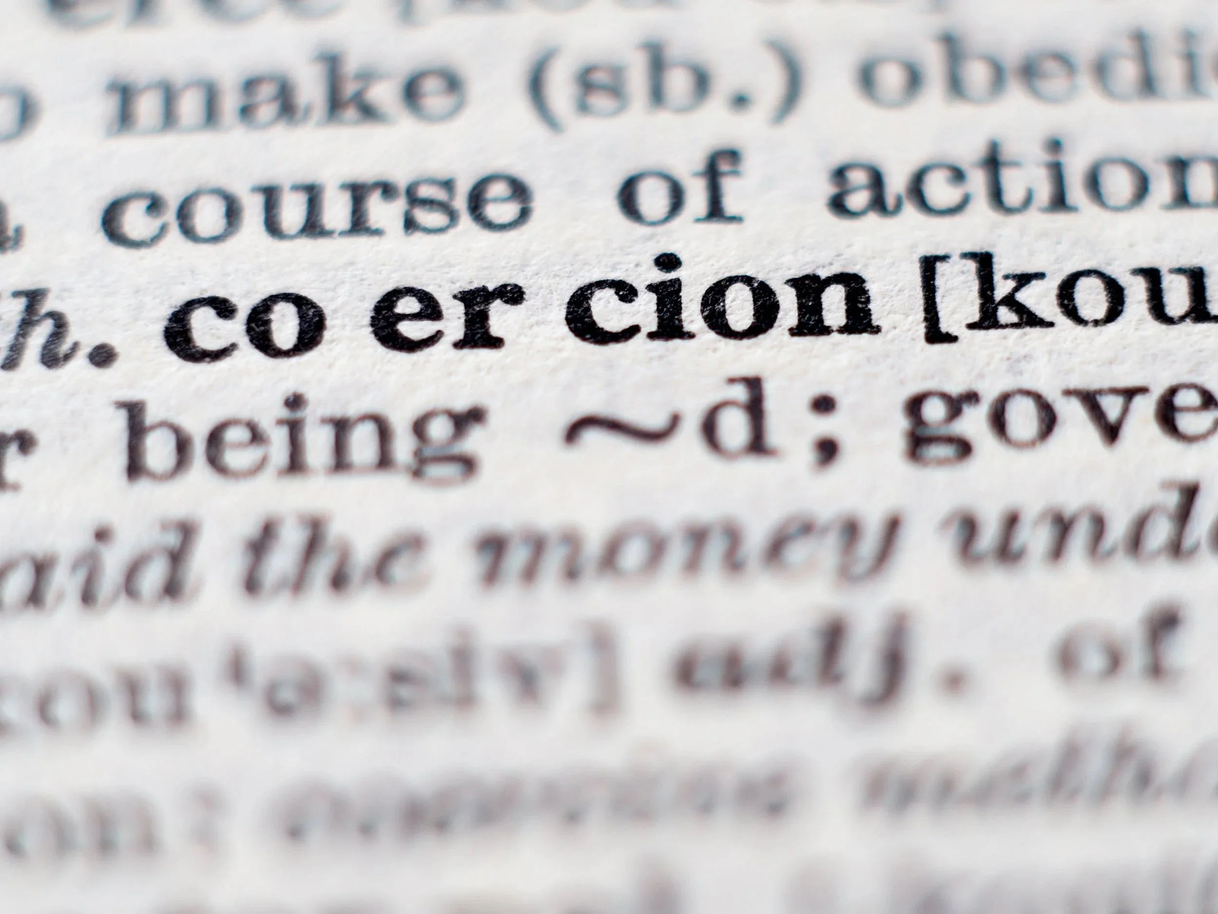 Chapter 4: Using Coercion &amp; Threats