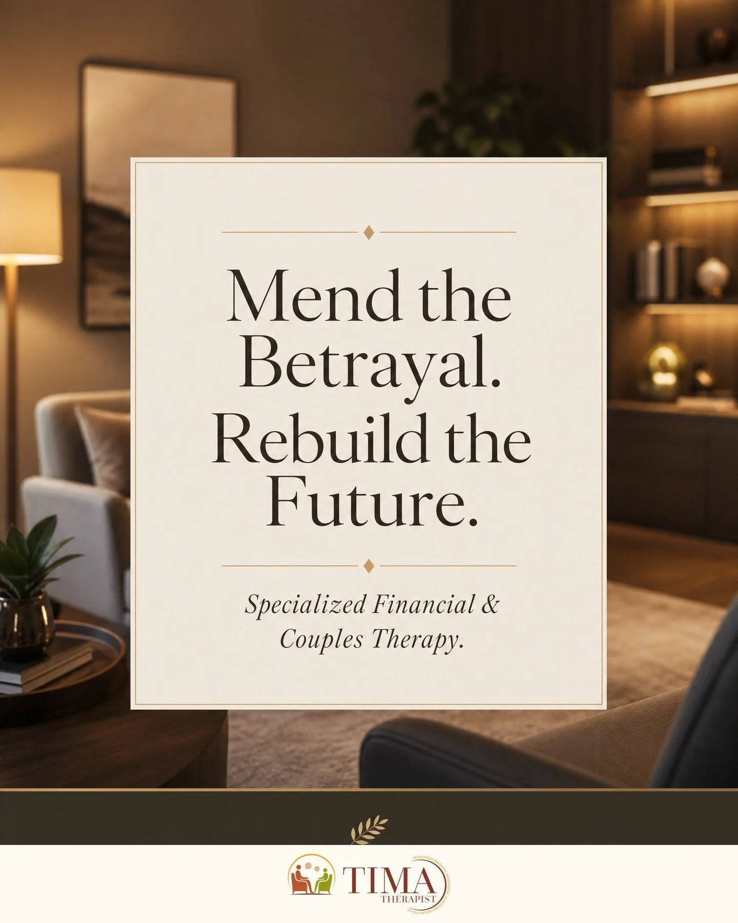 Financial infidelity doesn&rsquo;t have to be the end. It can be the catalyst for a more honest and resilient partnership. At TIMA Therapist, we provide the tools to navigate betrayal and rebuild your mental wealth. Visit timatherapist.com to book a 