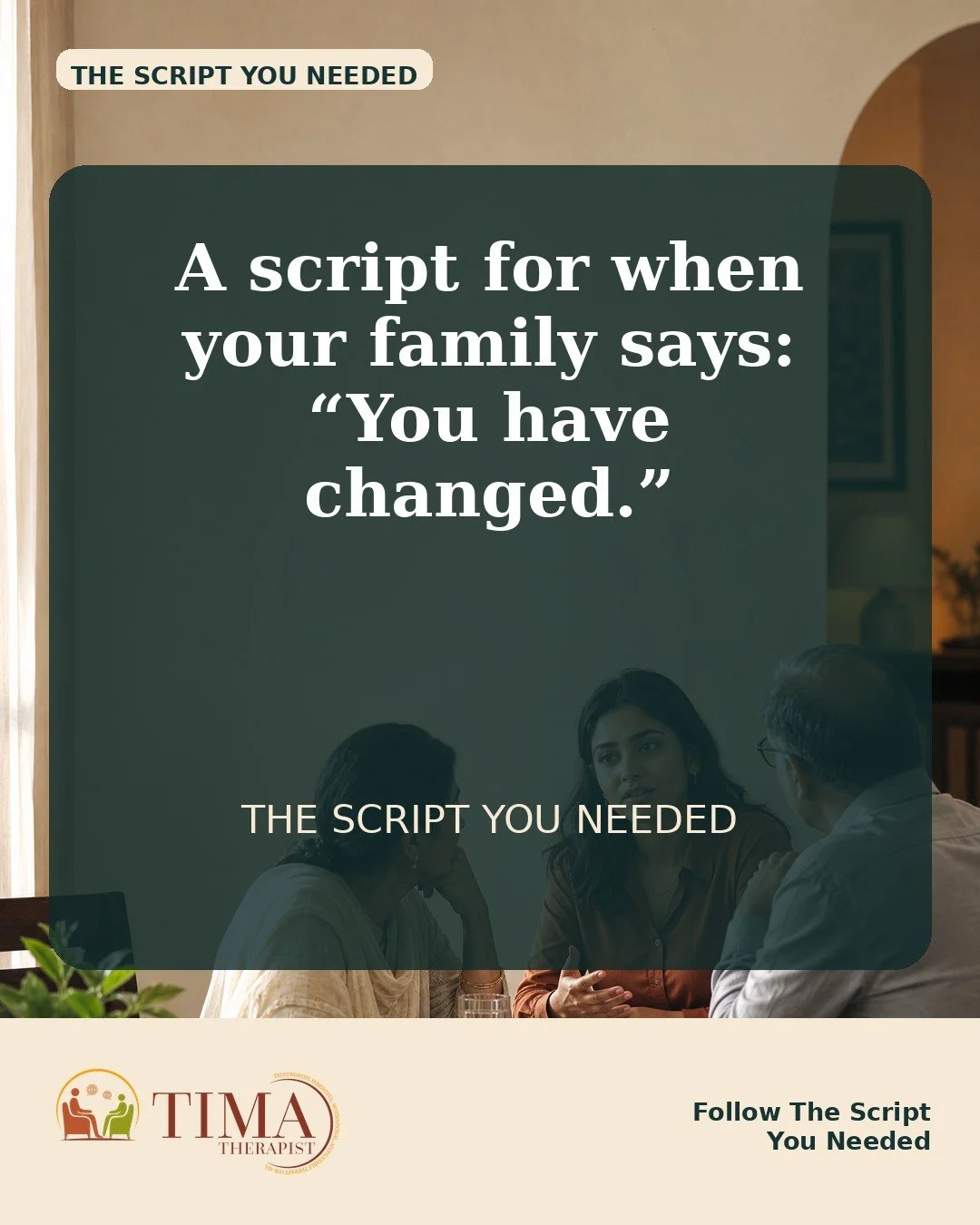 When you stop over-explaining, over-giving, or absorbing everyone else&rsquo;s discomfort, the people closest to you may call it change.

They may be right. You are changing. You are learning that love does not require self-abandonment.

Follow The S