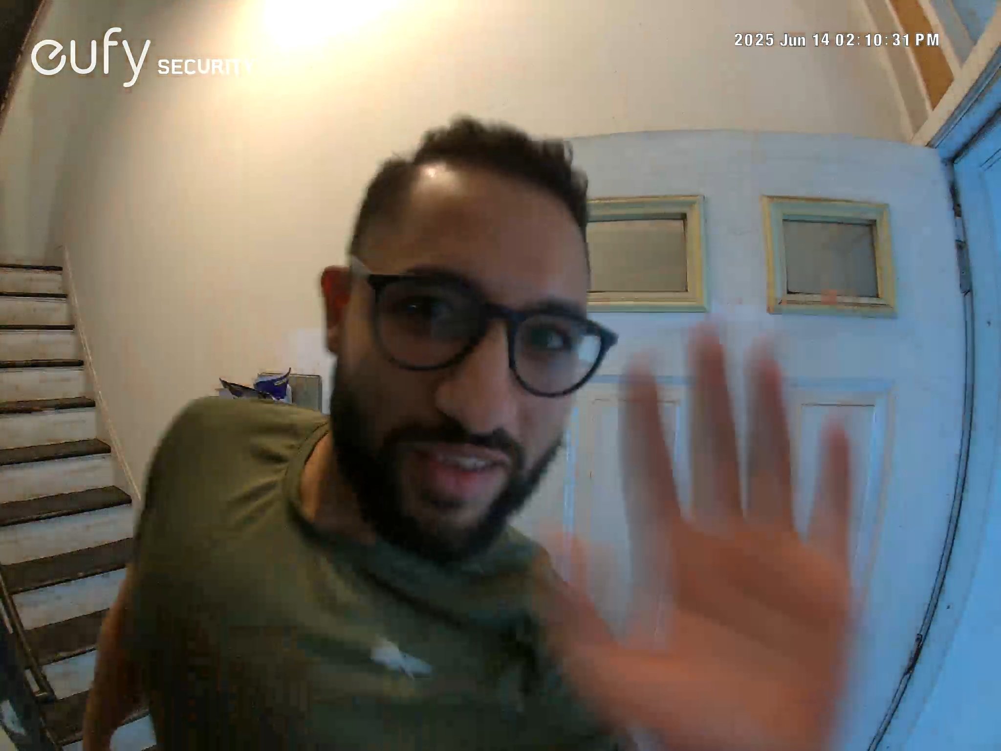 Picture of Sherif Rizk on a security camera