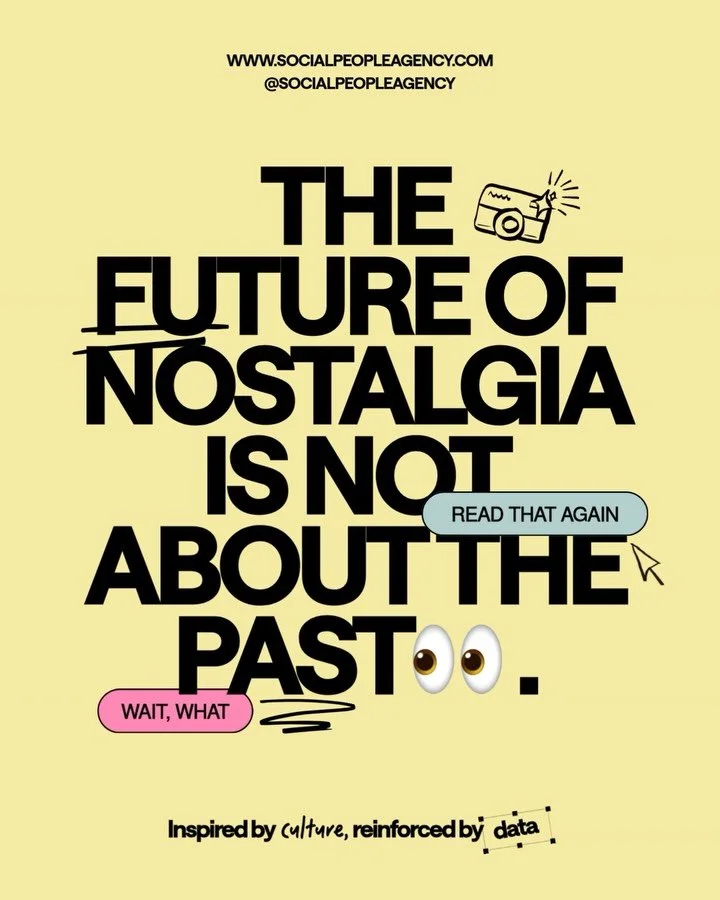 Why is EVERYONE obsessed with nostalgia right now? 

From Y2K fashion and digital cameras to vinyl records and Tumblr-era aesthetics, nostalgia is shaping some of the biggest cultural and marketing trends we&rsquo;re seeing today.

But this isn&rsquo