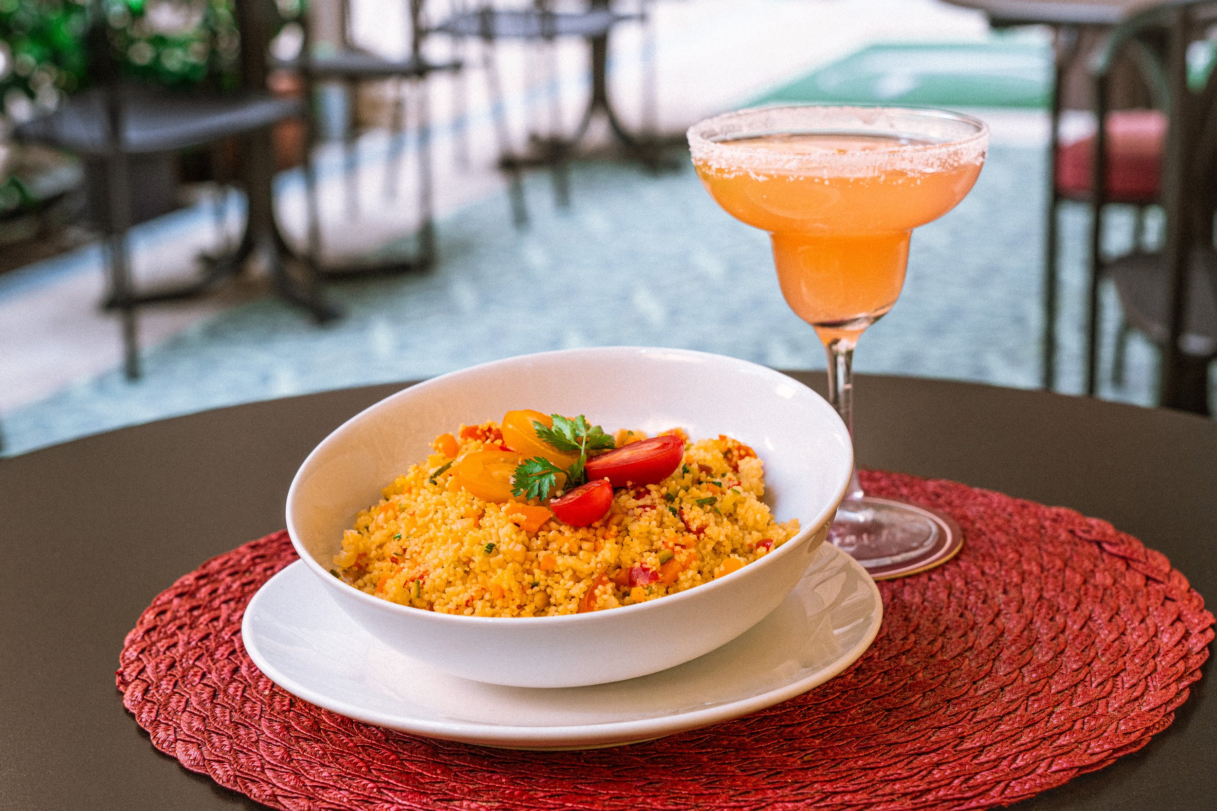 piatto cous cous vegetariano cocktail bar Amaranto Parioli 