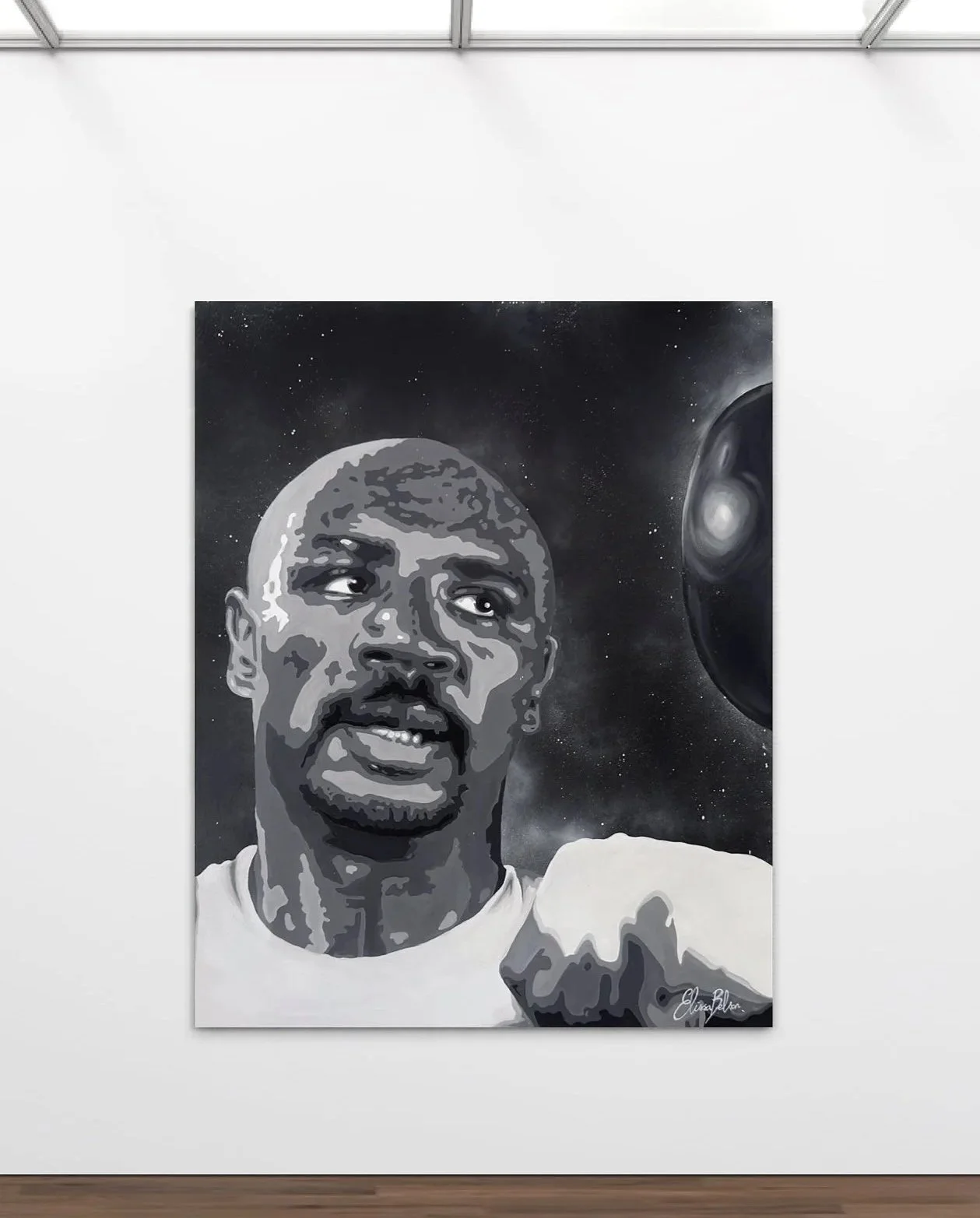 Marvin Hager Four Kings original boxing portrait painting by UK artist Elissa Belson - for sale