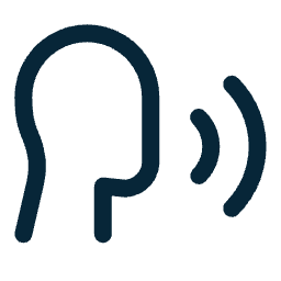 Icon of a person speaking or communicating