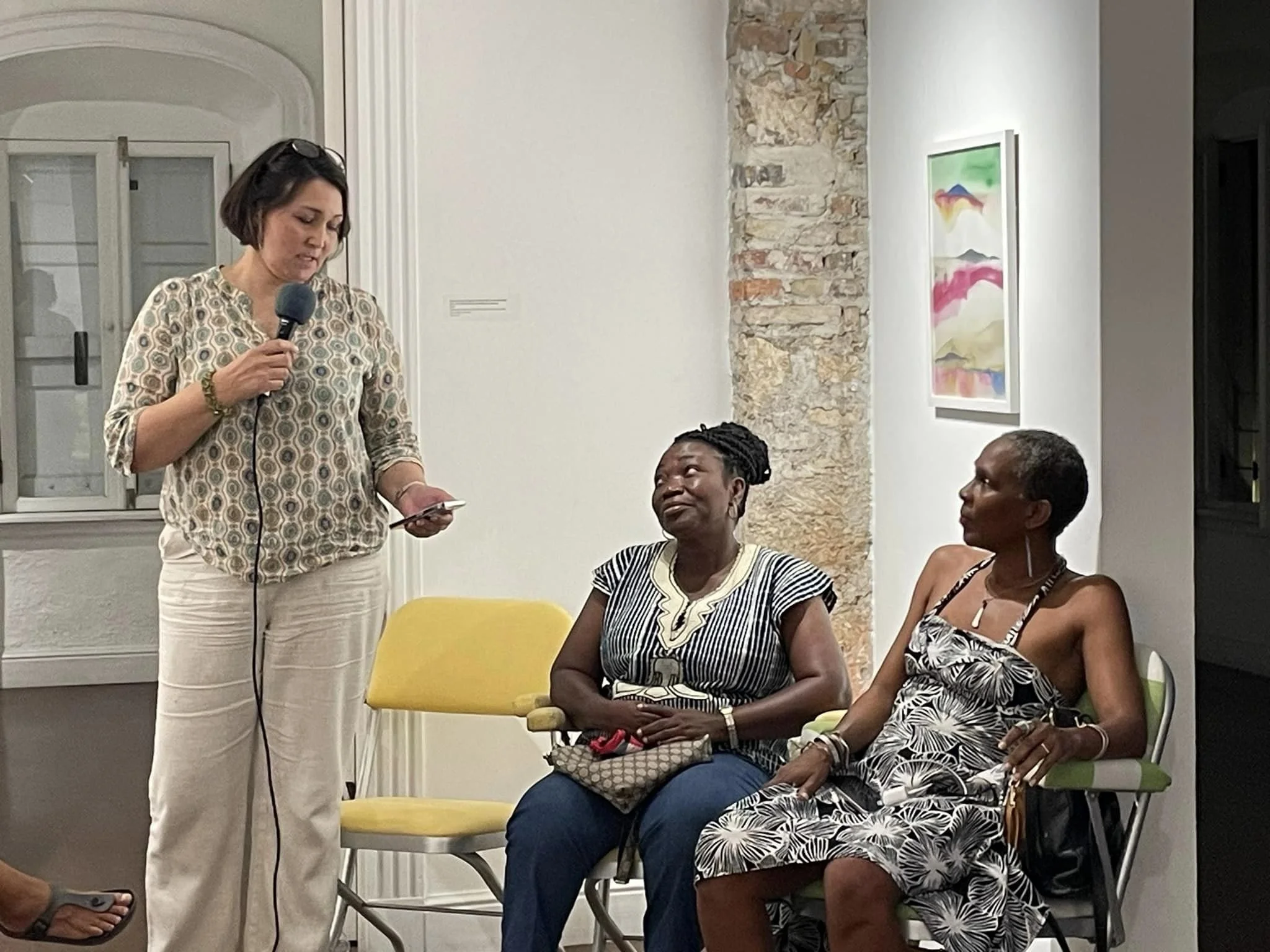 Julie Edel Hardenberg, Dorothy Amenuke and La Vaughn Belle, Reparative Encounters meeting in St. Croix, 2024