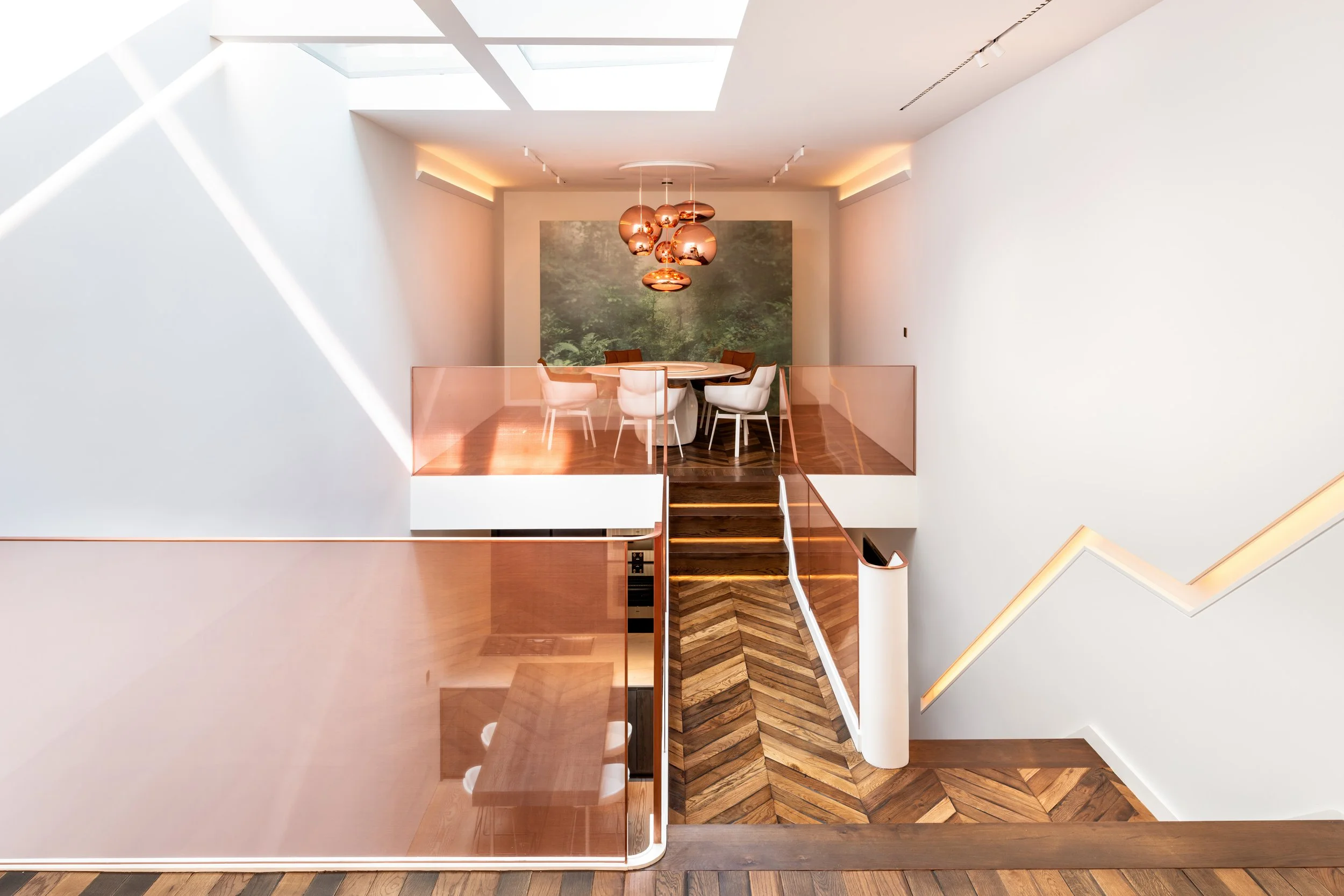 Park Street, Chelsea, London — new sculptural staircase within a residential interior