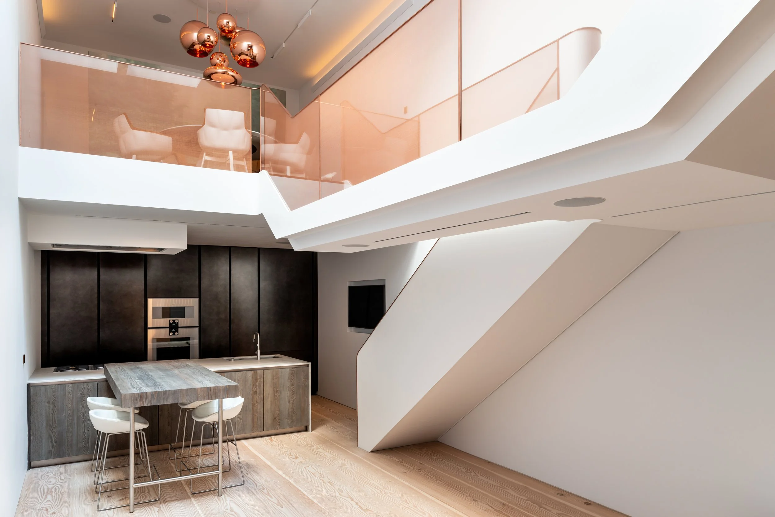 Park Street, Chelsea, London — new sculptural staircase within a residential interior