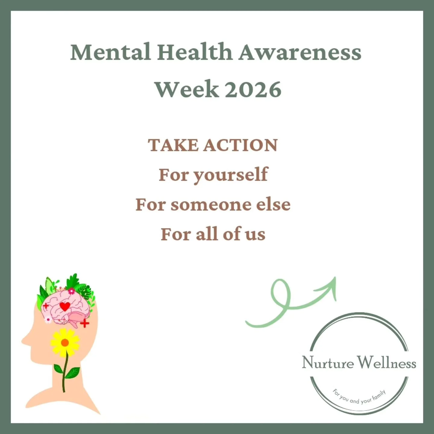 Mental Health Awareness Week 2026 is upon us. This years theme is Take Action. 

I like this theme as I like to help people make positive changes in their life to help improve their mental health. 

So let's start at the begining and think about what