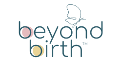 Logo of Beyond Birth with a stylized dove above the text