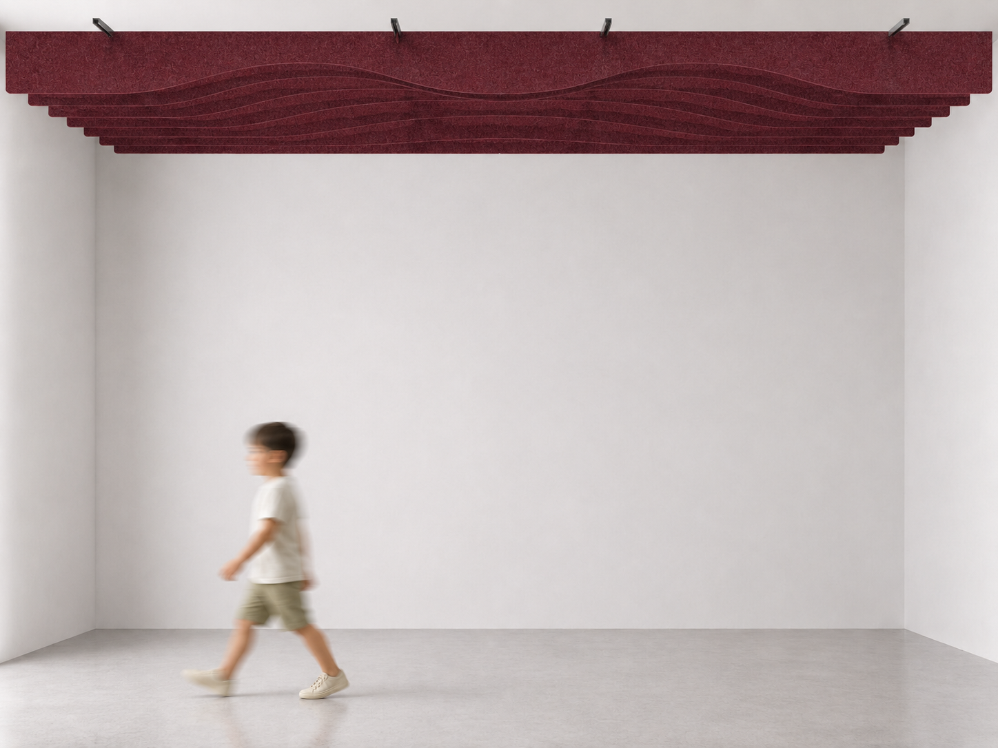Ceiling systems Baffle continuous Curve